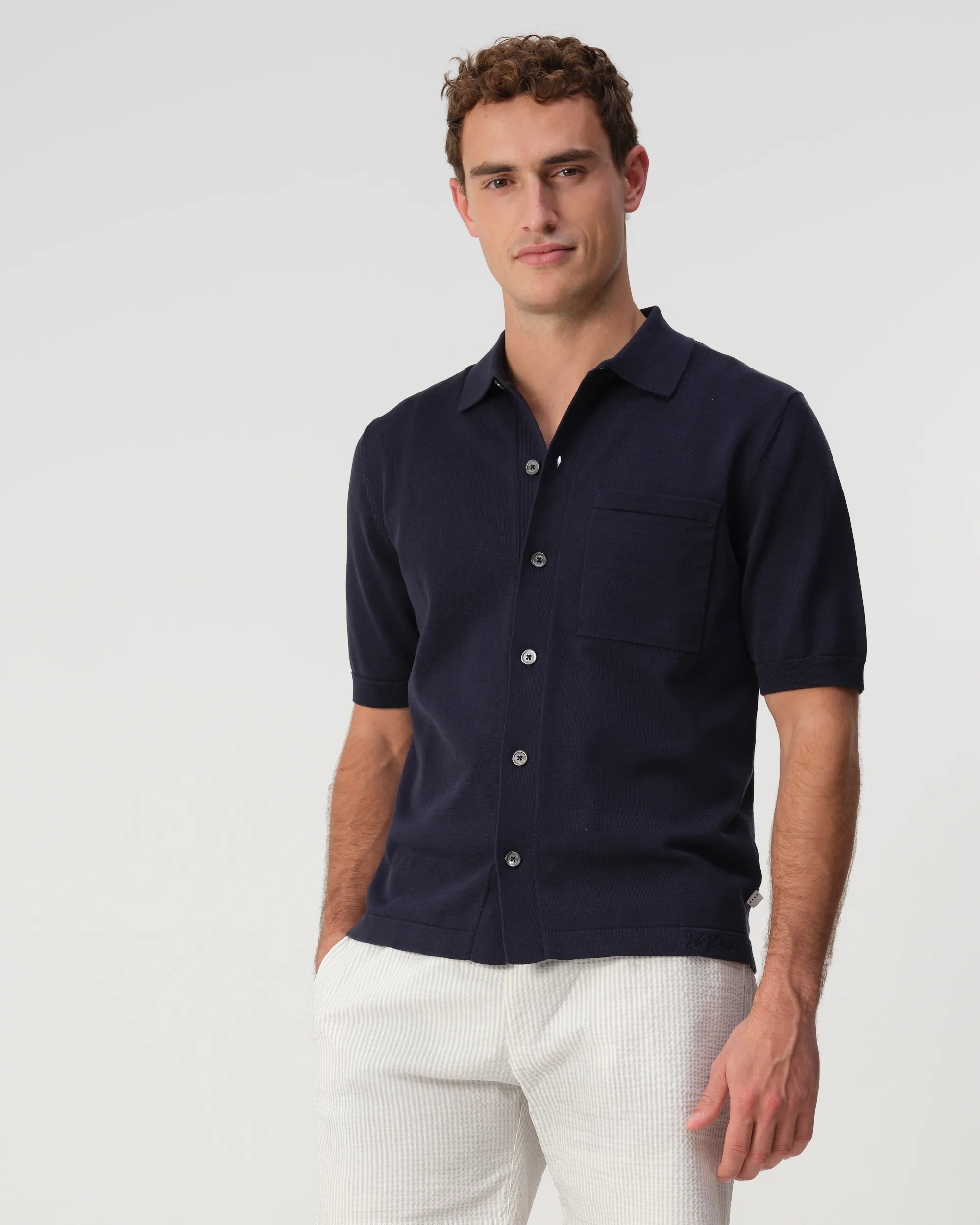 J.C. RAGS Asher Polo Sky Captain 103651-002-L