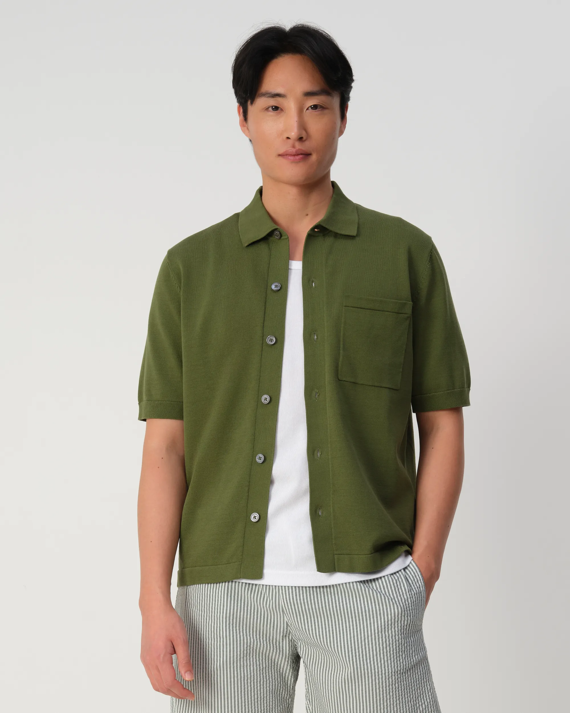 J.C. RAGS Asher Polo Cypress green 103651-004-L