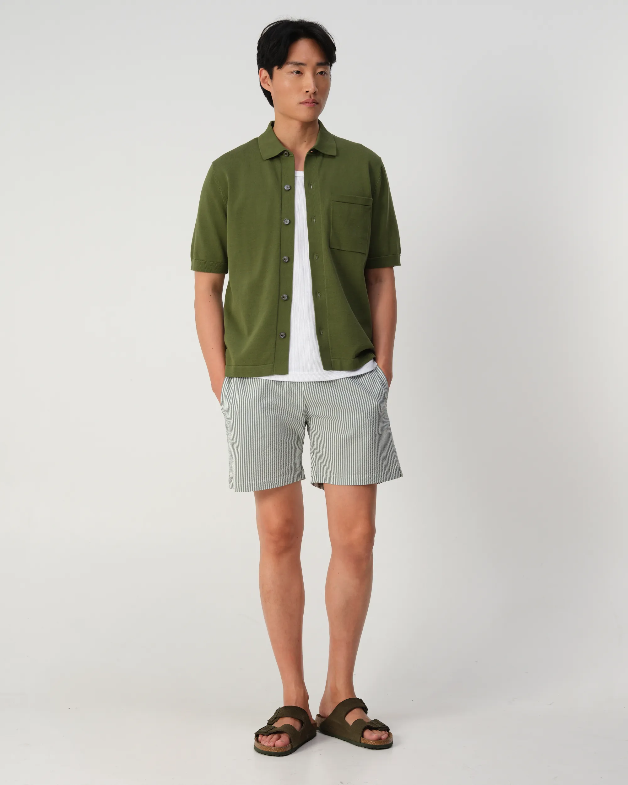 J.C. RAGS Asher Polo Cypress green 103651-004-L