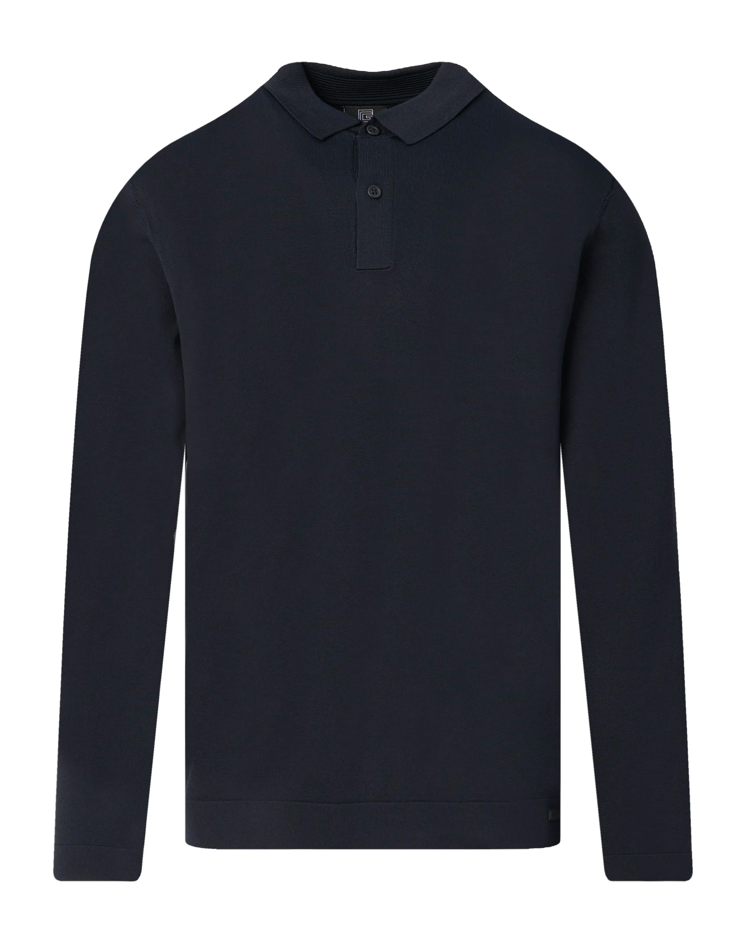 Genti Polo Lange mouw Donker blauw 103815-001-L