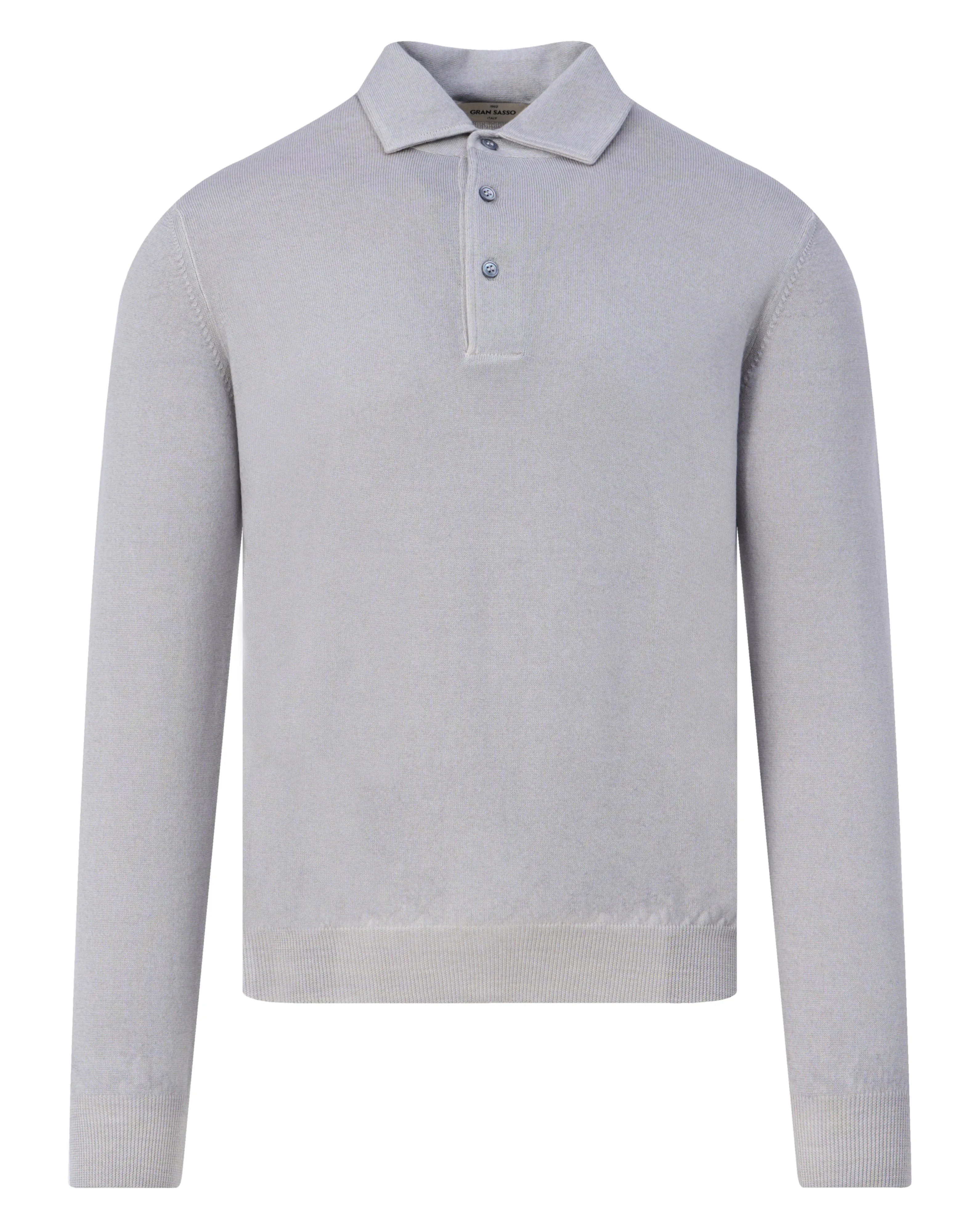 Gran Sasso Polo Lange mouw Licht grijs 103962-001-48