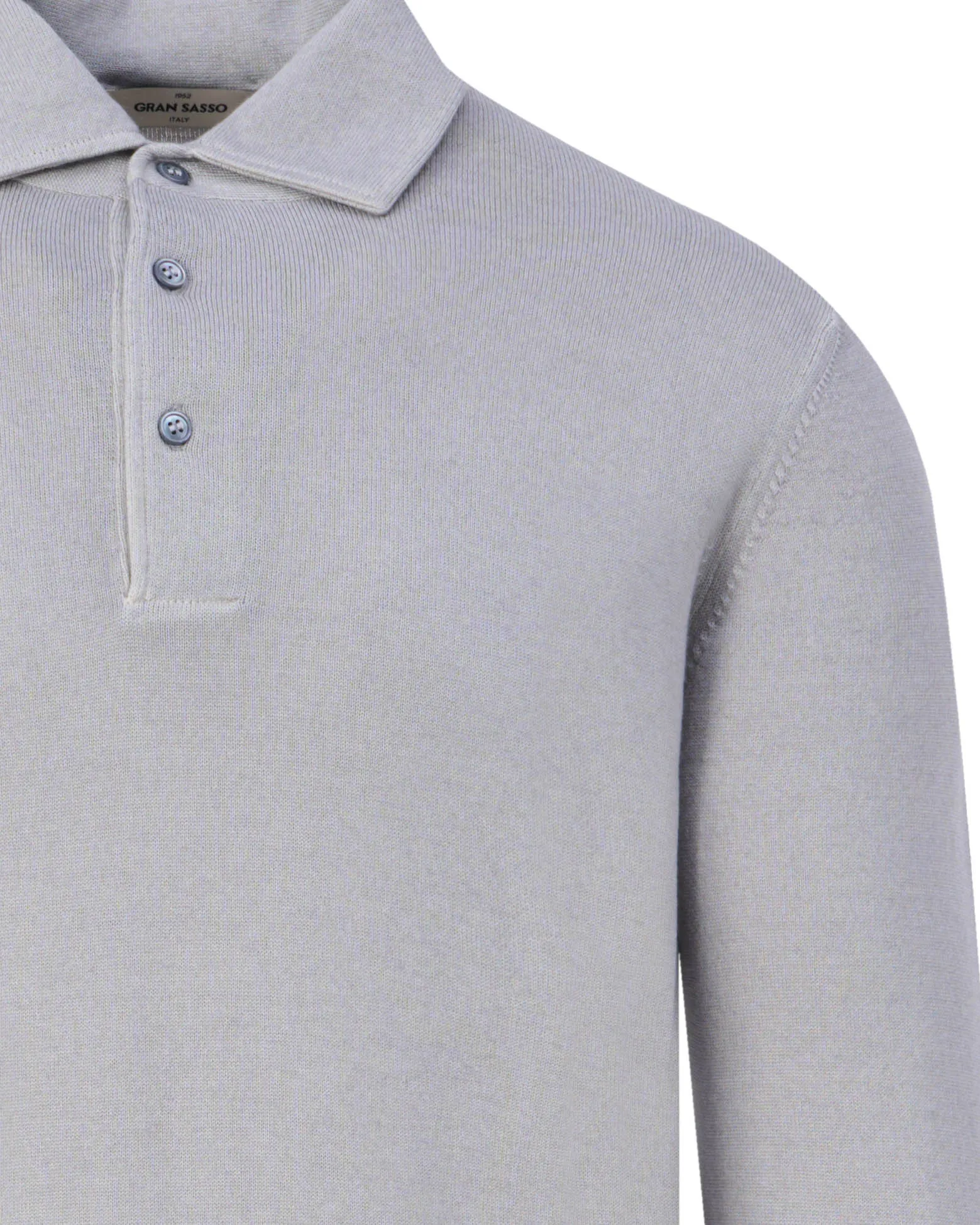 Gran Sasso Polo Lange mouw Licht grijs 103962-001-48