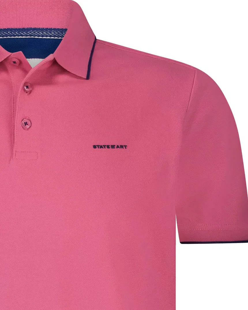 State of Art Polo SS Rood 104365-001-4XL
