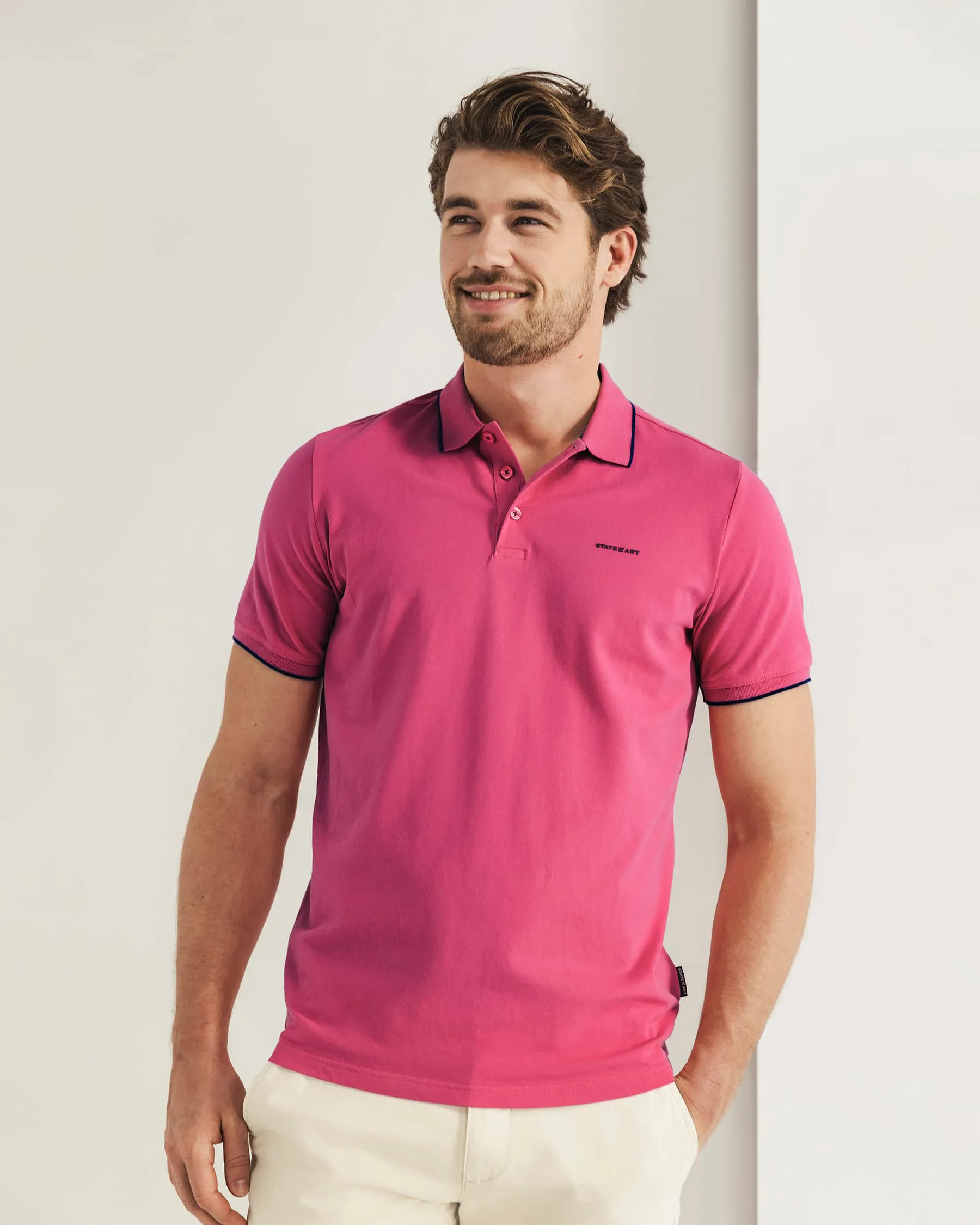 State of Art Polo SS Rood 104365-001-4XL