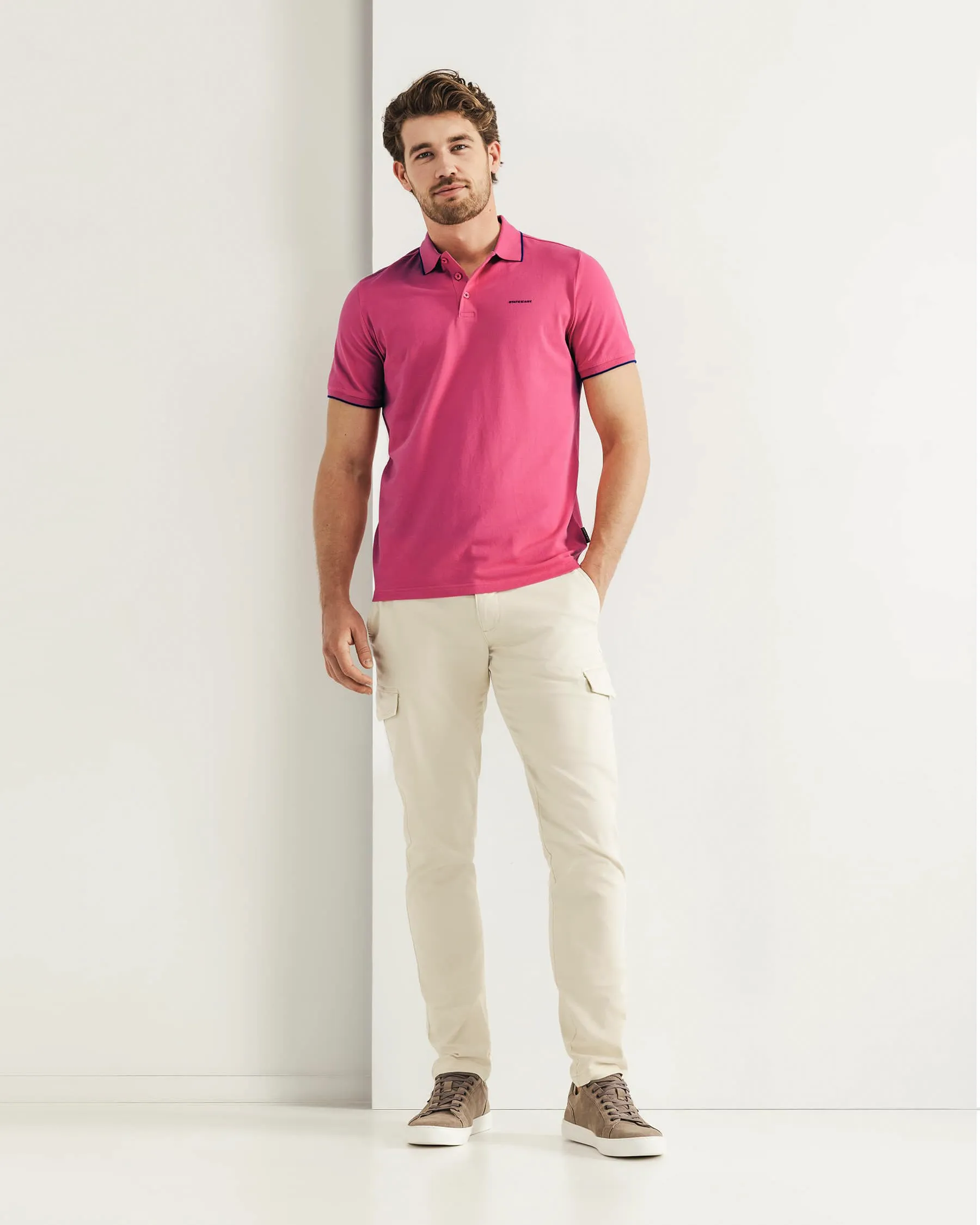 State of Art Polo SS Rood 104365-001-4XL