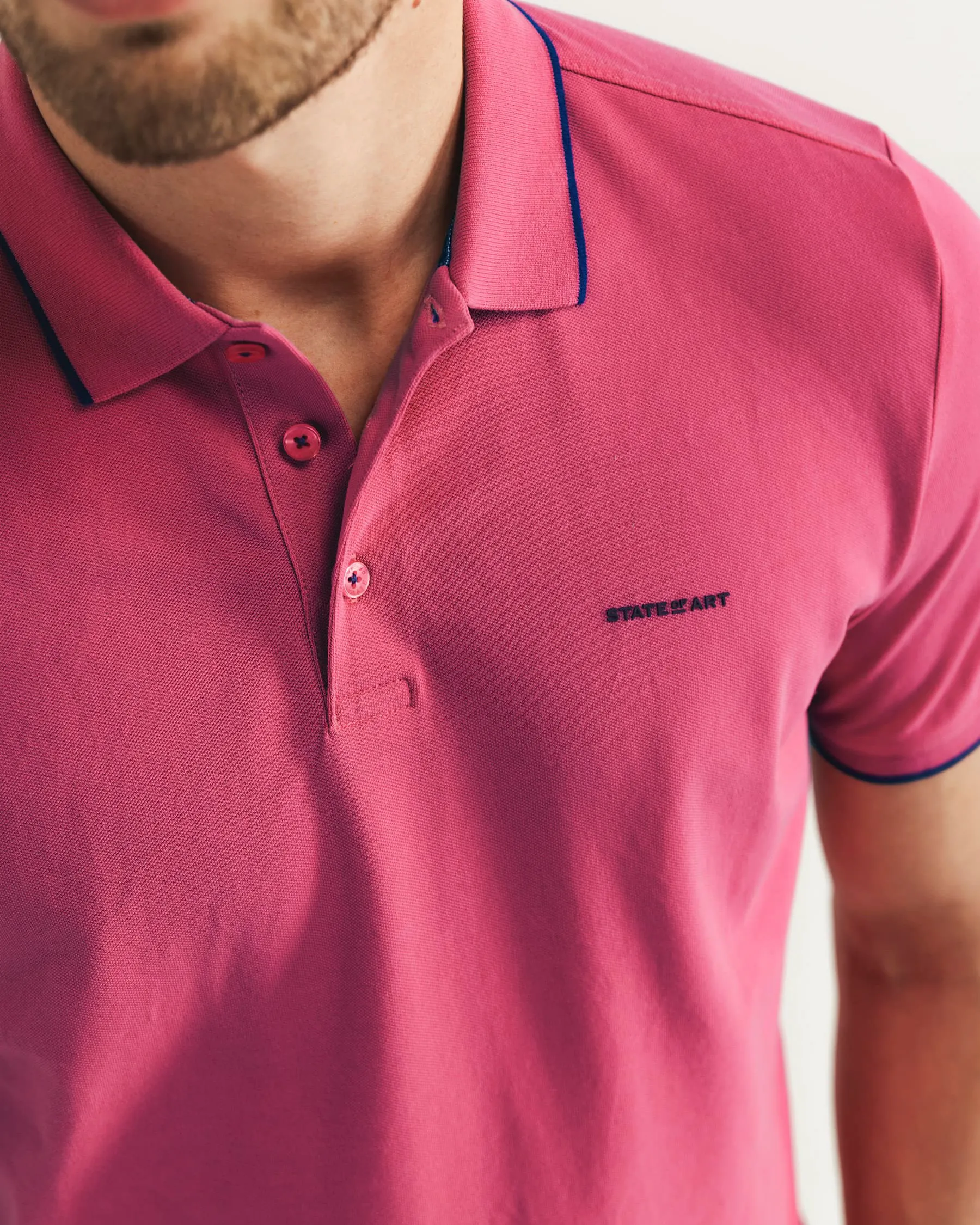 State of Art Polo SS Rood 104365-001-4XL
