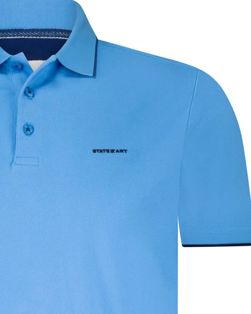 State of Art Polo SS Licht blauw 104366-001-4XL