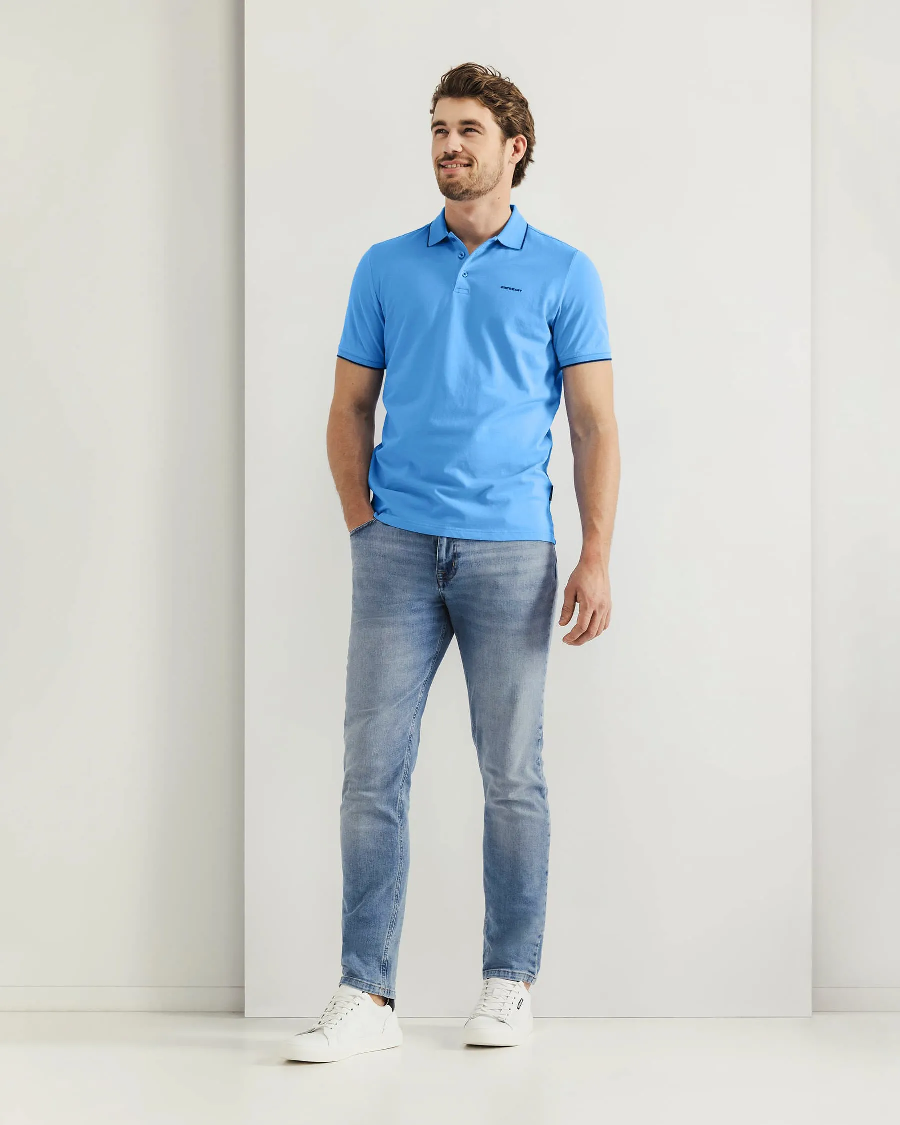State of Art Polo SS Licht blauw 104366-001-4XL