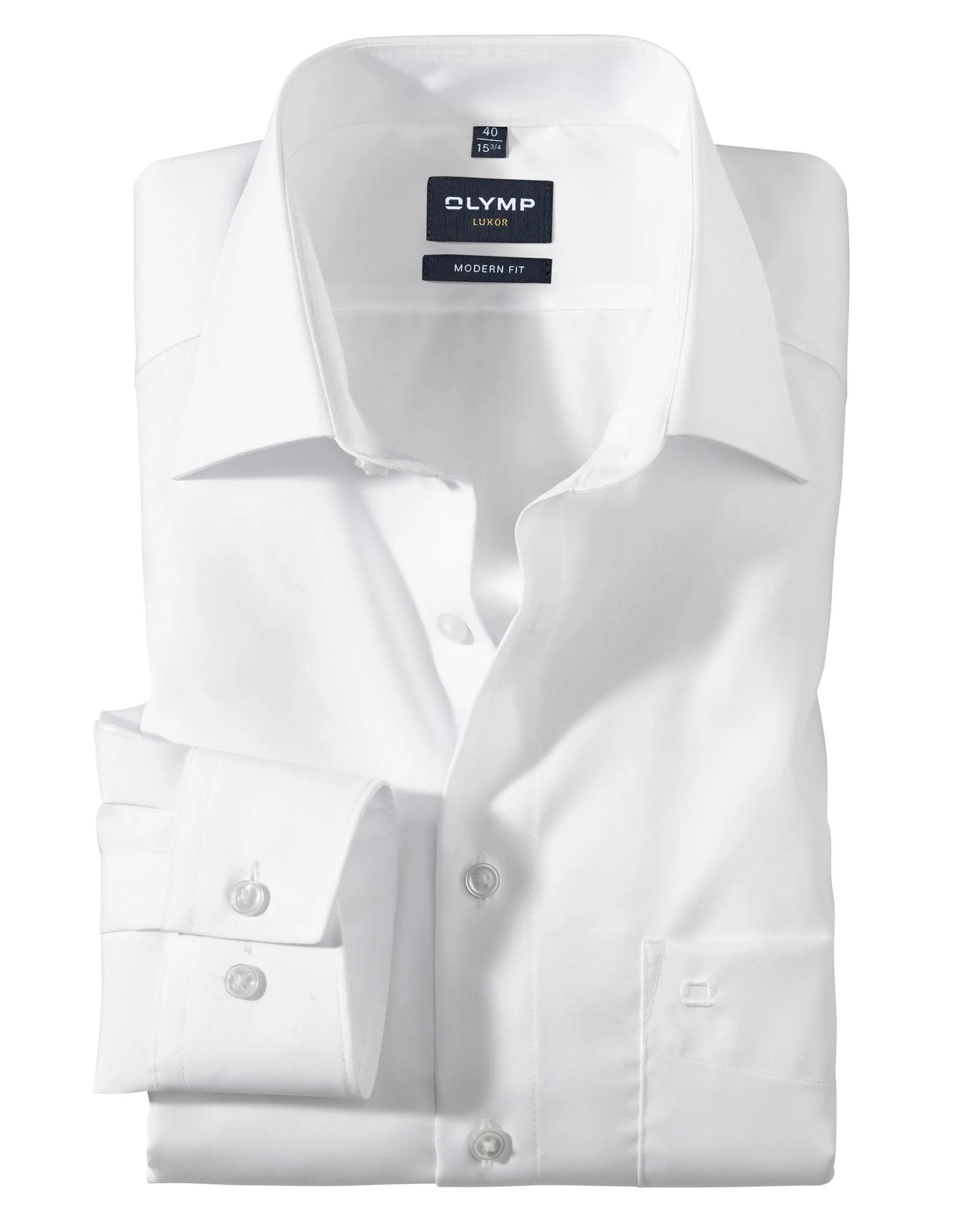 OLYMP Overhemd LM Wit 104453-001-39