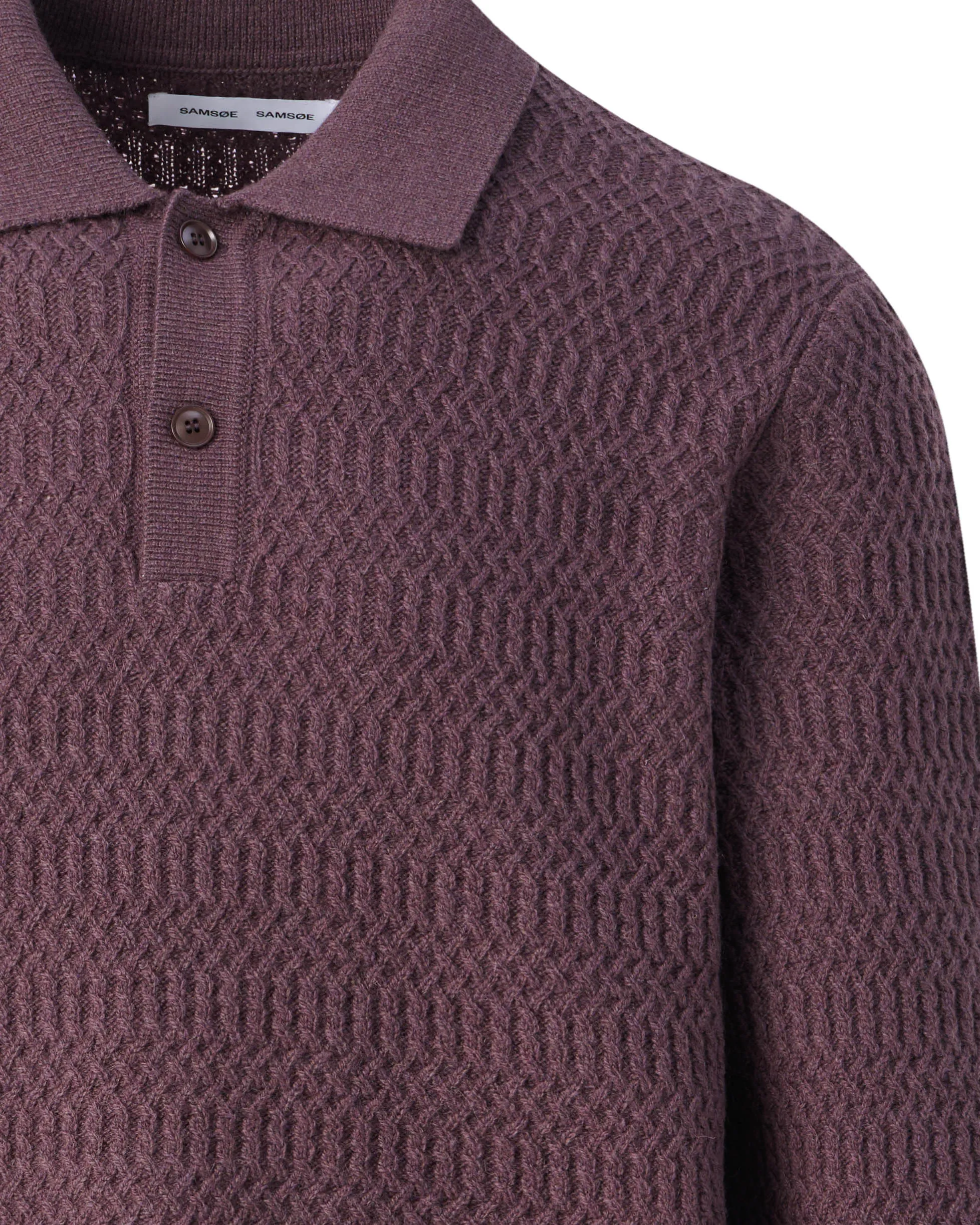 Samsoe & Samsoe Polo Lange mouw Donker grijs 105657-001-L