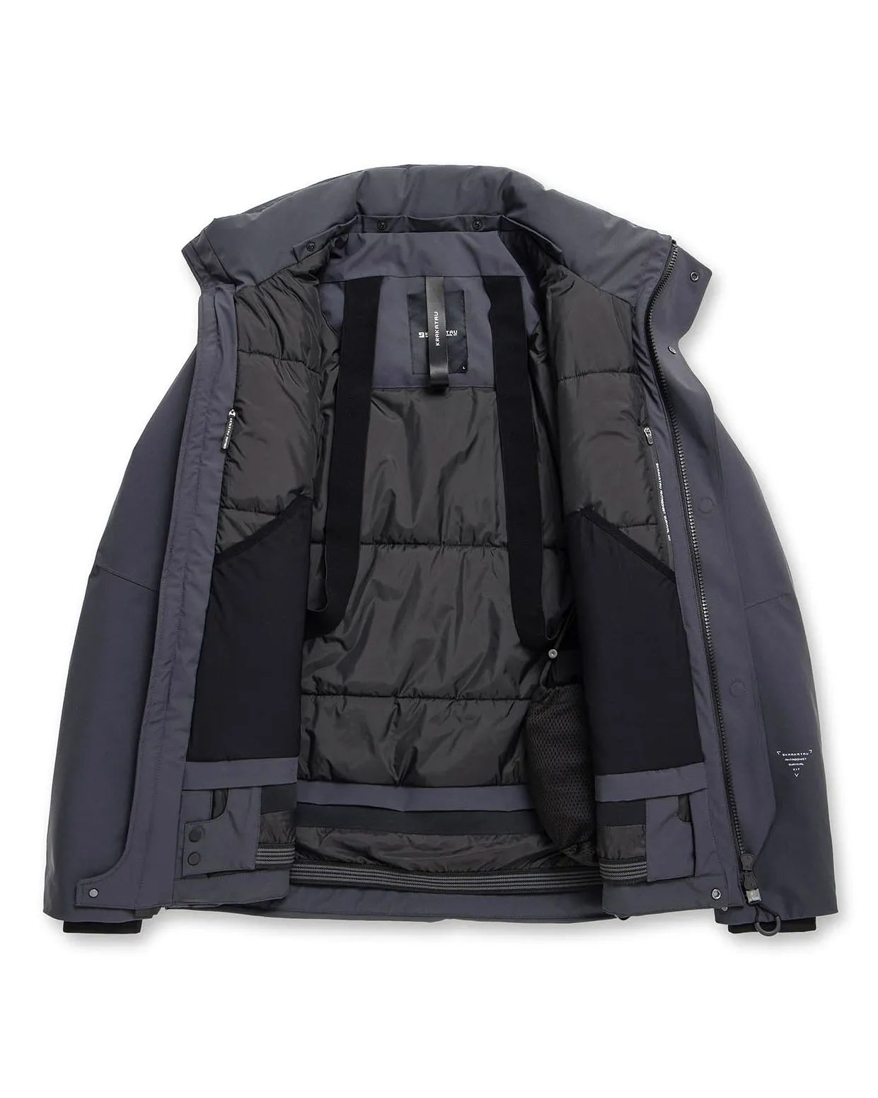 Krakatau Gewatteerde jas Donker grijs 106441-001-L