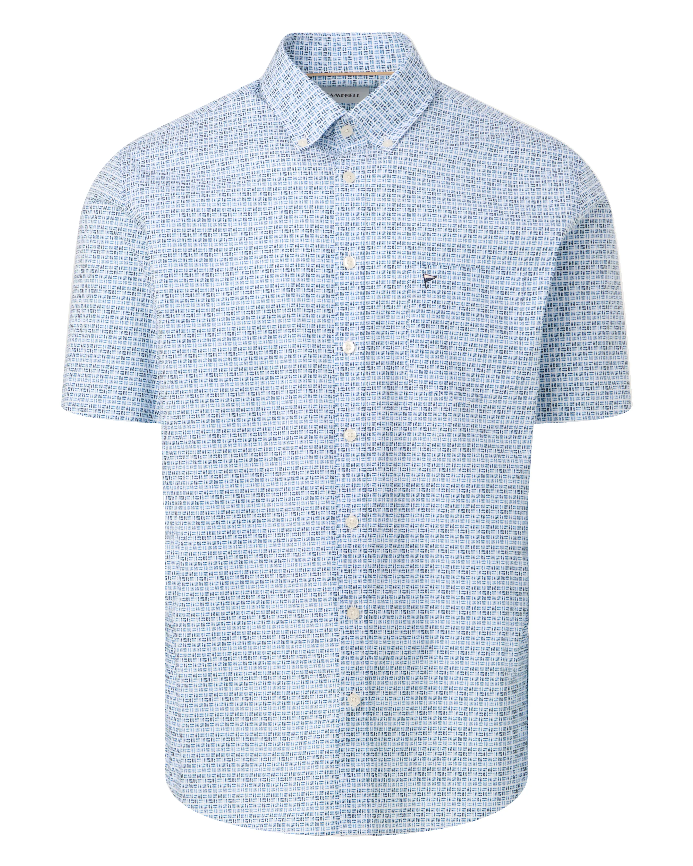 Campbell Ranger Casual Overhemd Chambray Blue 106494-001-L