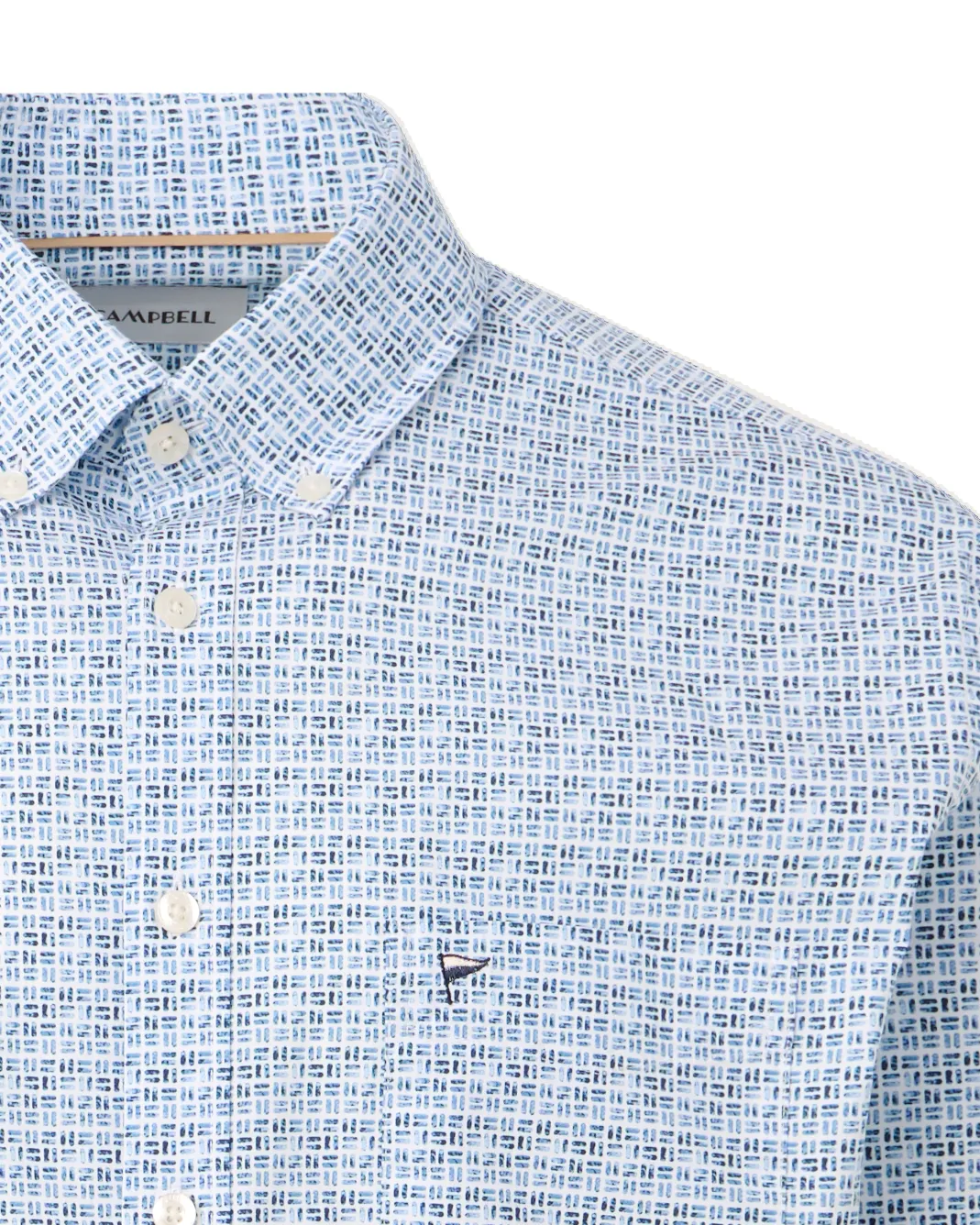 Campbell Ranger Casual Overhemd Chambray Blue 106494-001-L