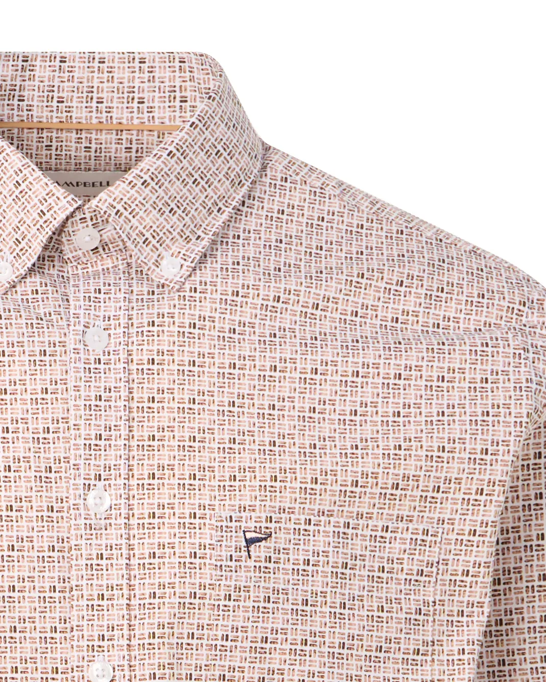 Campbell Ranger Casual Overhemd Bran orange brown 106494-003-L