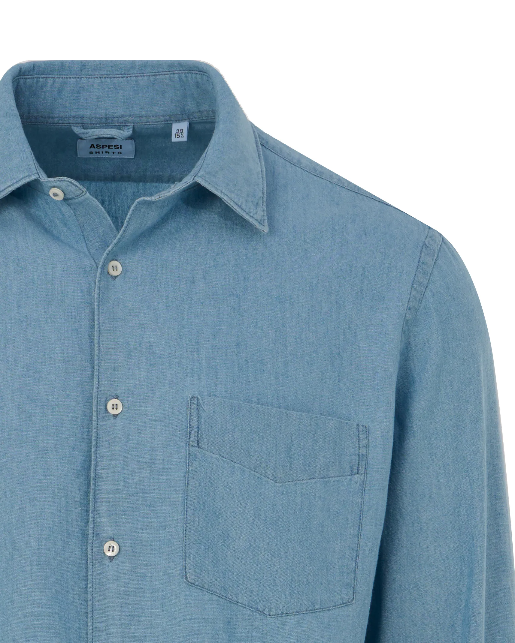 Aspesi Casual Overhemd LM Licht blauw 106501-001-39