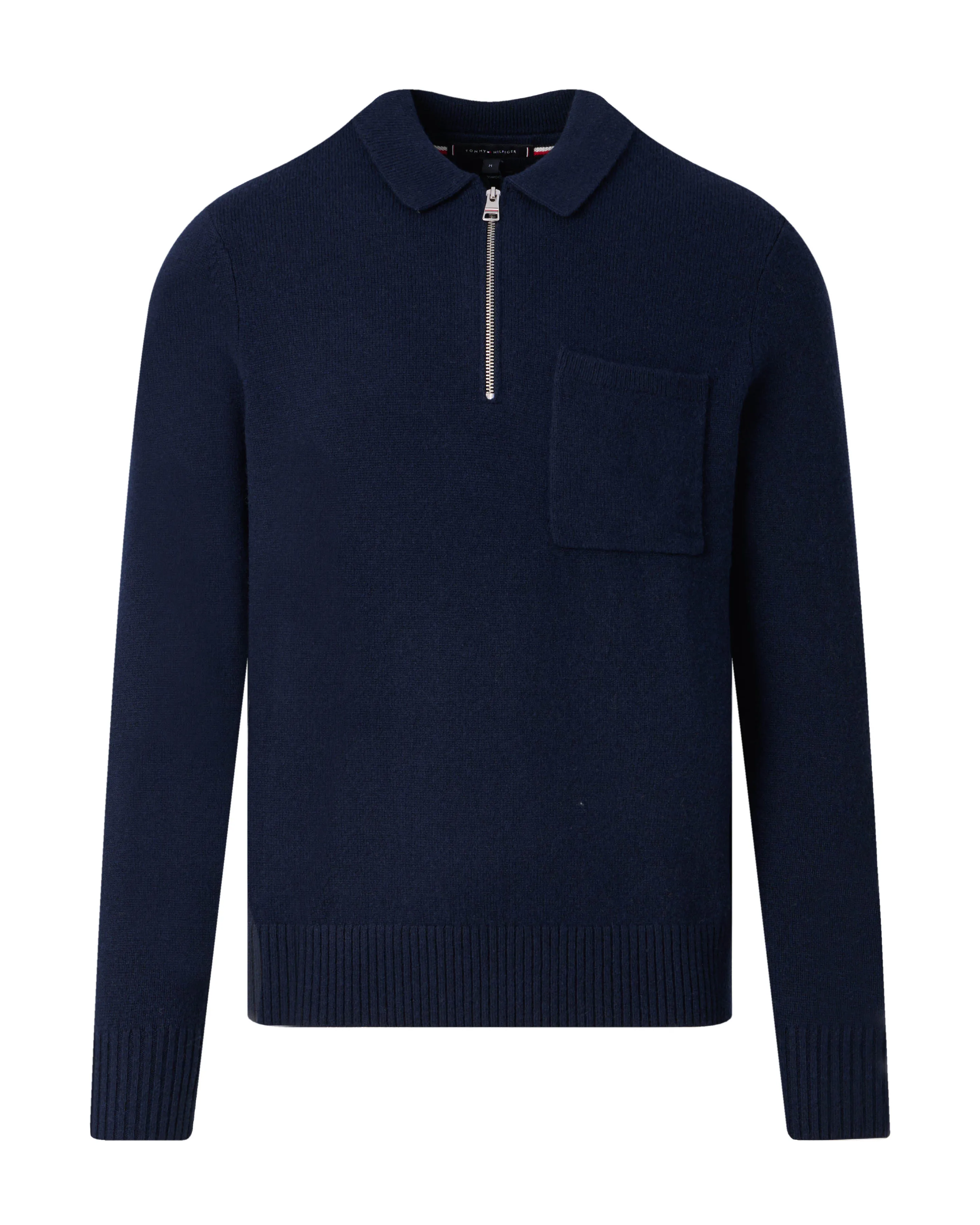 Tommy Hilfiger Menswear Polo Lange mouw Blauw dessin 106744-001-M