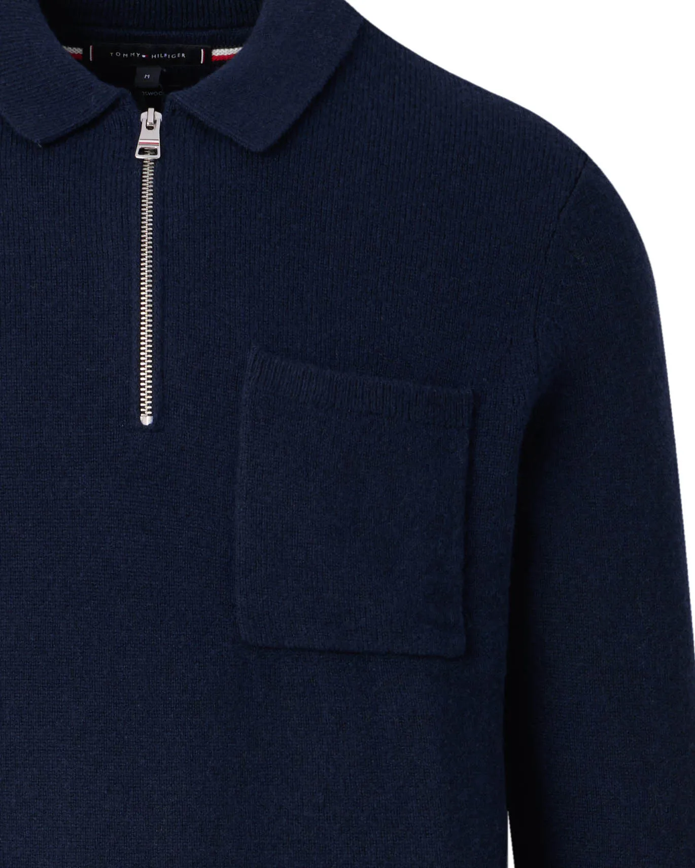 Tommy Hilfiger Menswear Polo Lange mouw Blauw dessin 106744-001-M