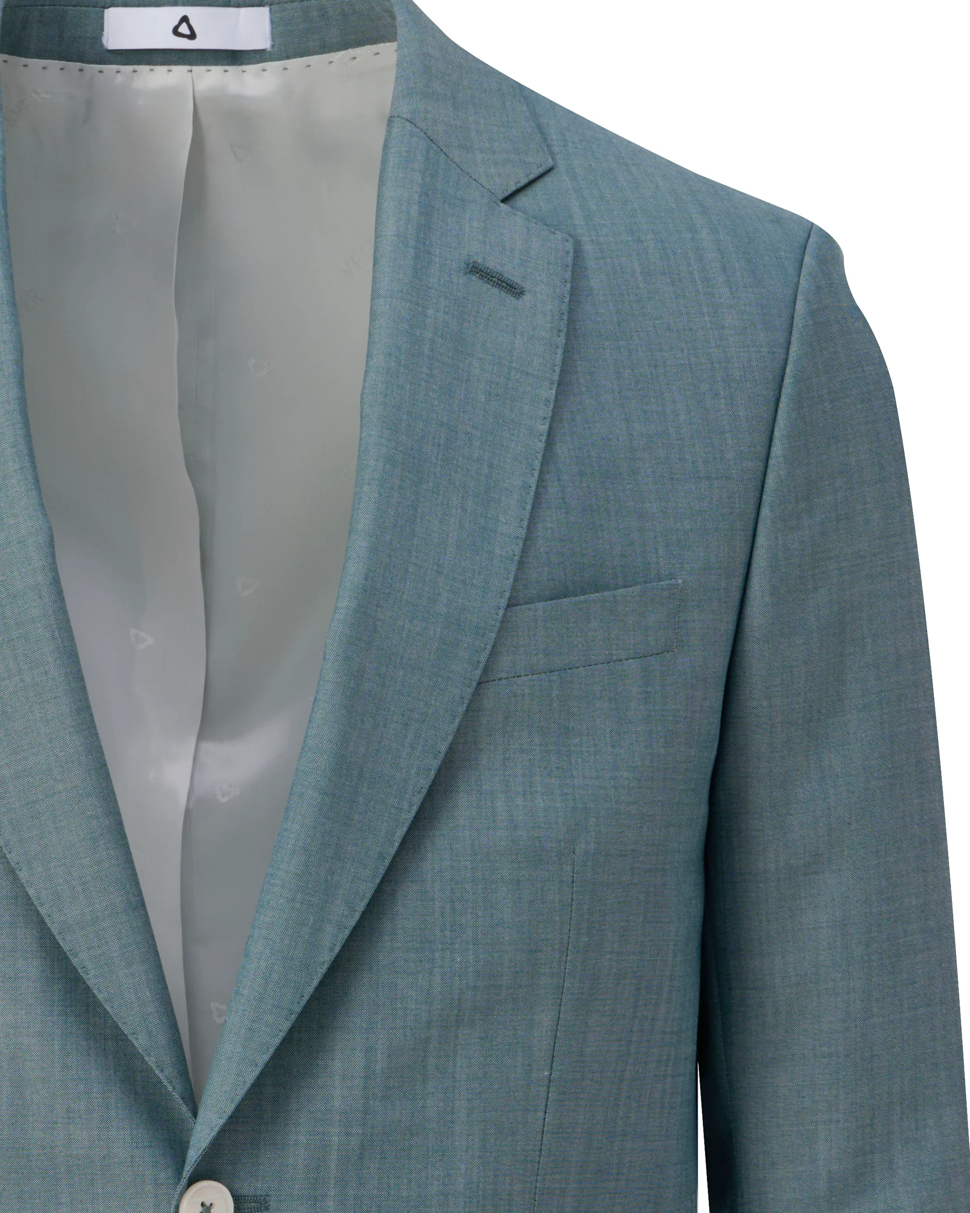 Vesper Draper 3-delig Trouwpak Groen uni 106747-001-44