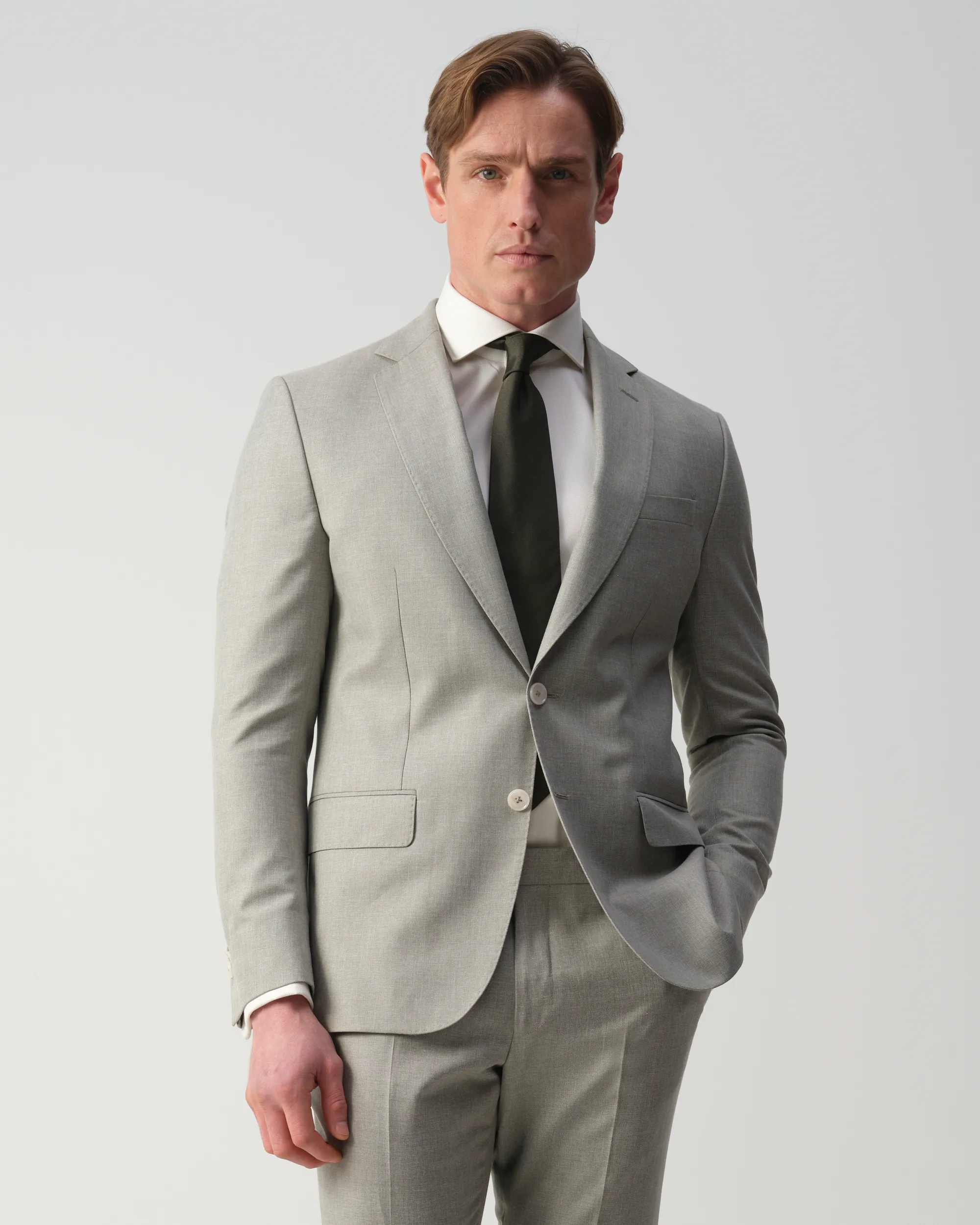 Vesper Draper 2-delig Trouwpak Light Green 106748-001-44