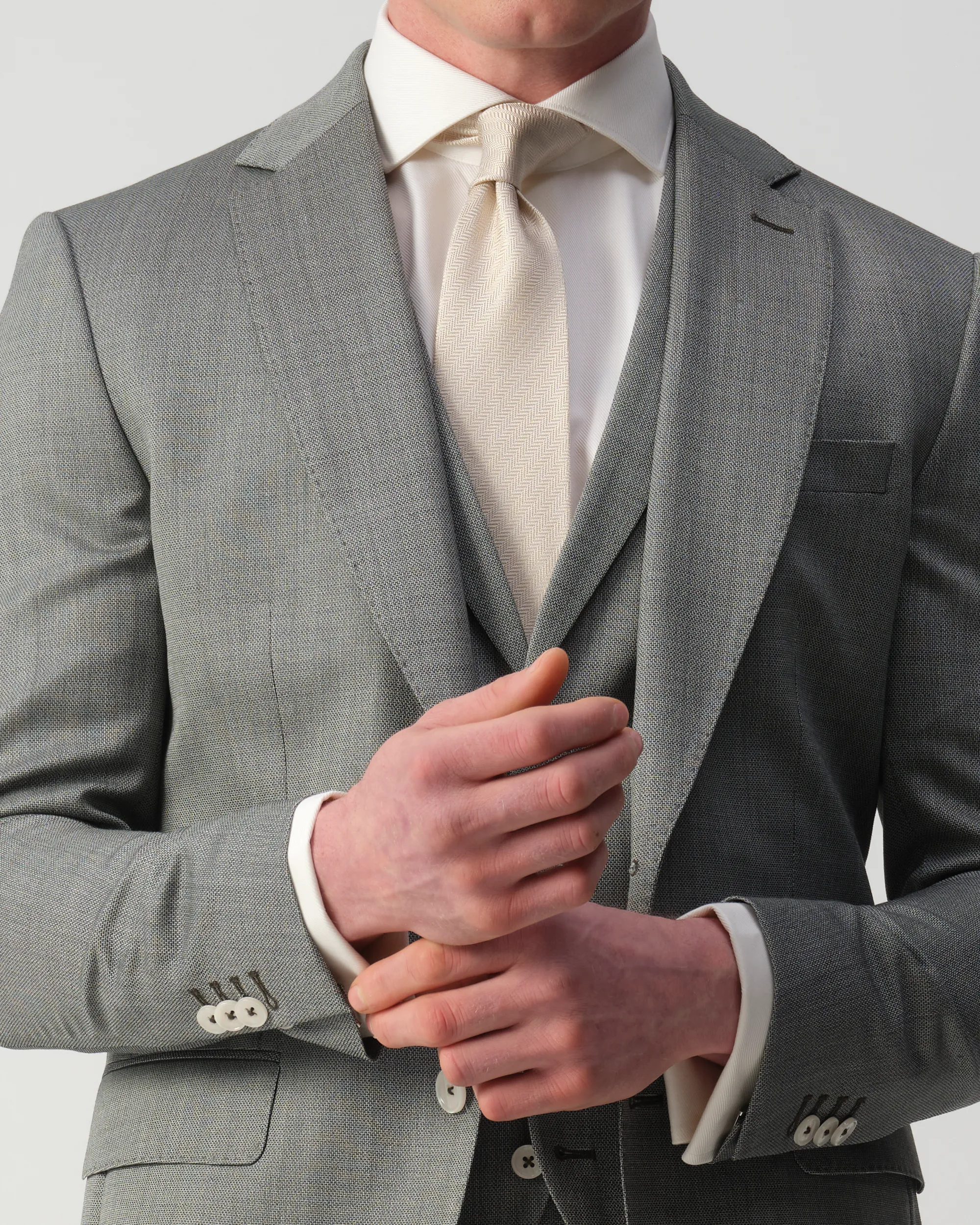 Vesper Draper 3-delig Trouwpak Light Green 106752-001-44