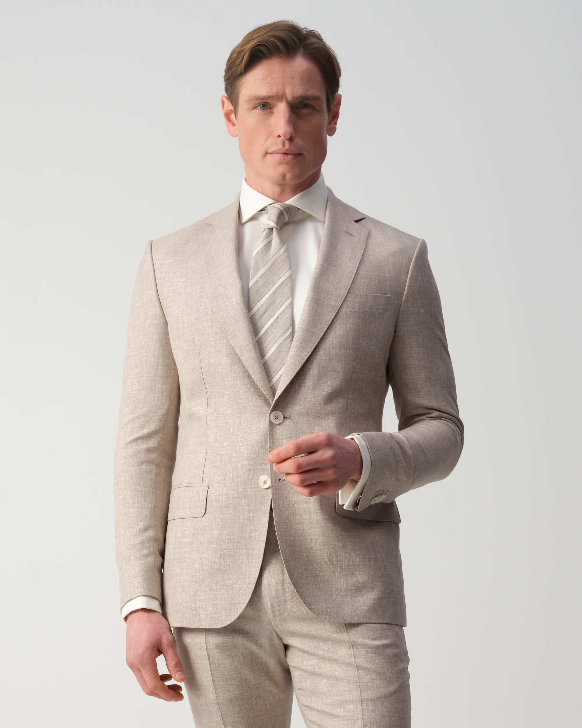 Vesper Draper 2-delig Trouwpak Sand 106753-002-44