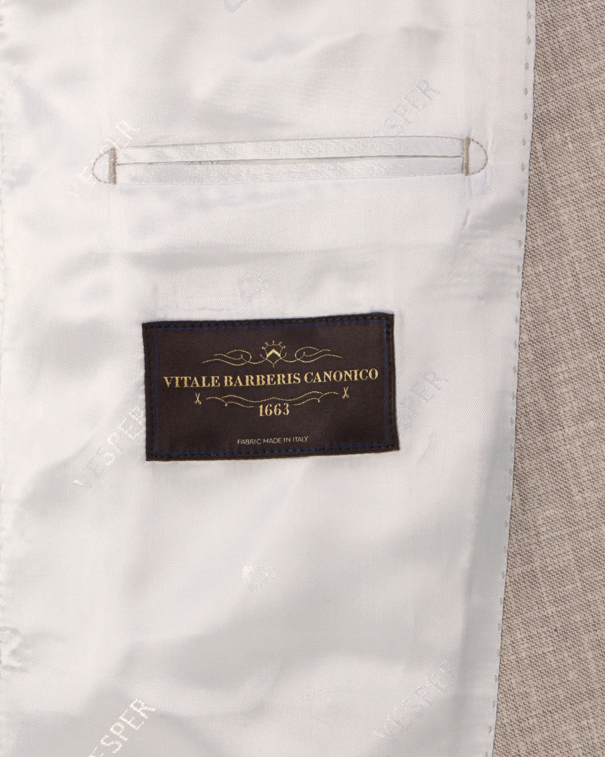 Vesper Draper 2-delig Trouwpak Sand 106753-002-44