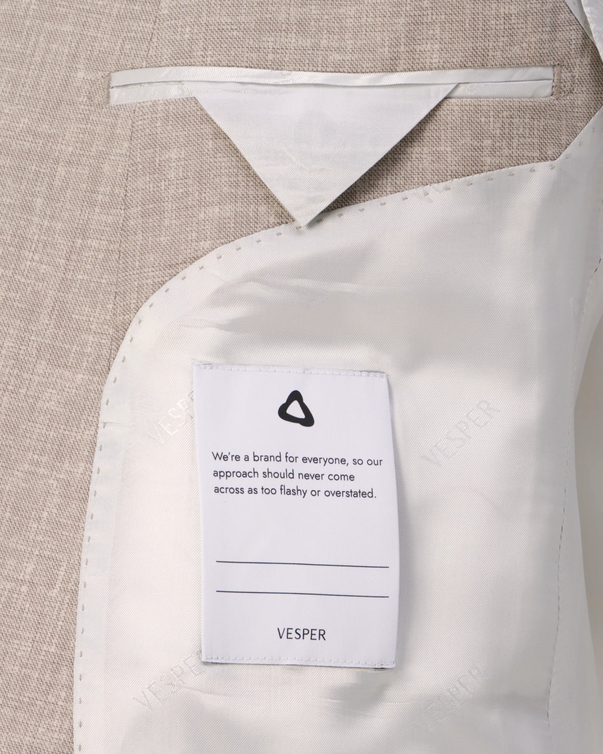 Vesper Draper 2-delig Trouwpak Sand 106753-002-44