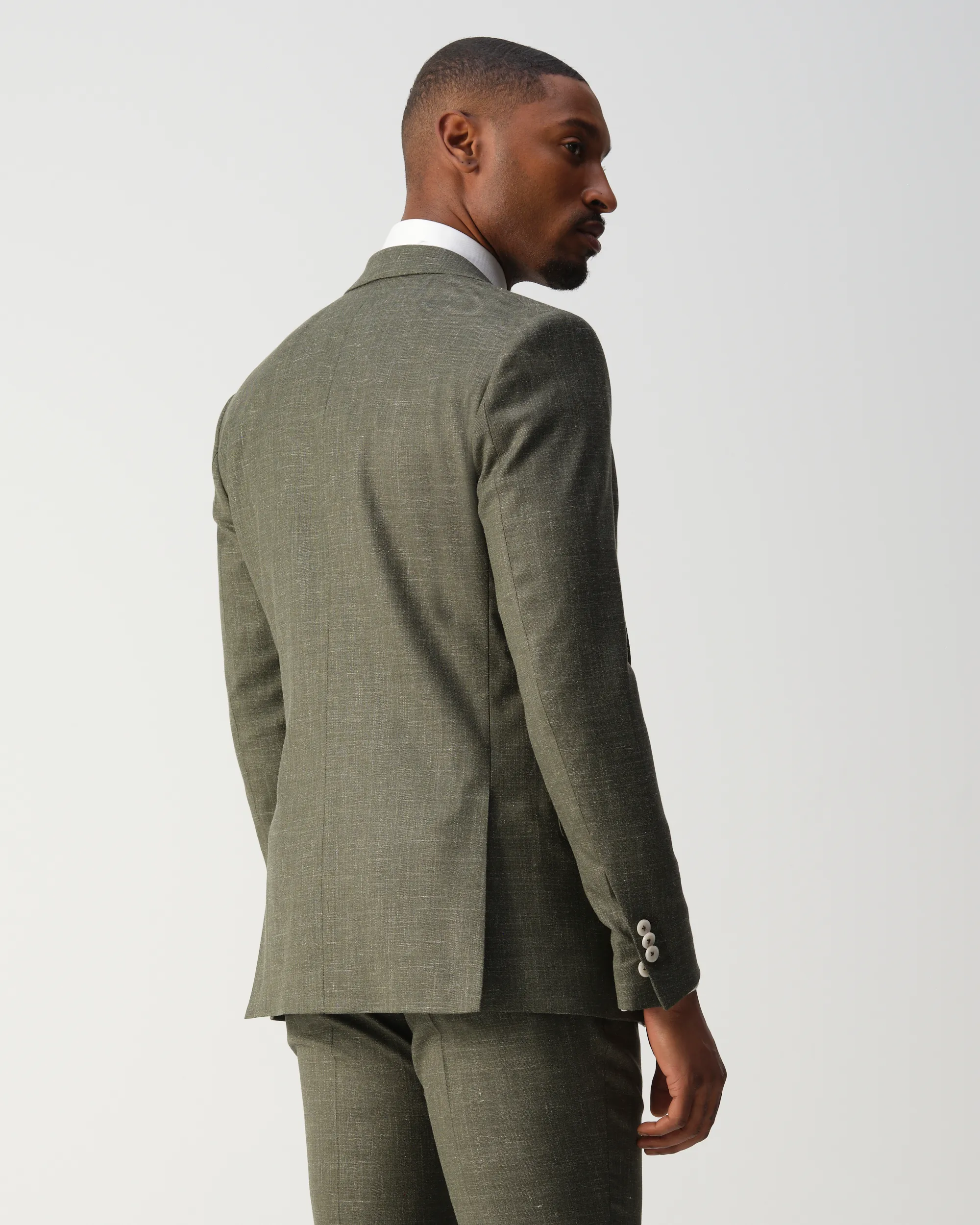 Vesper Draper 2-delig Trouwpak Groen uni 106755-003-46