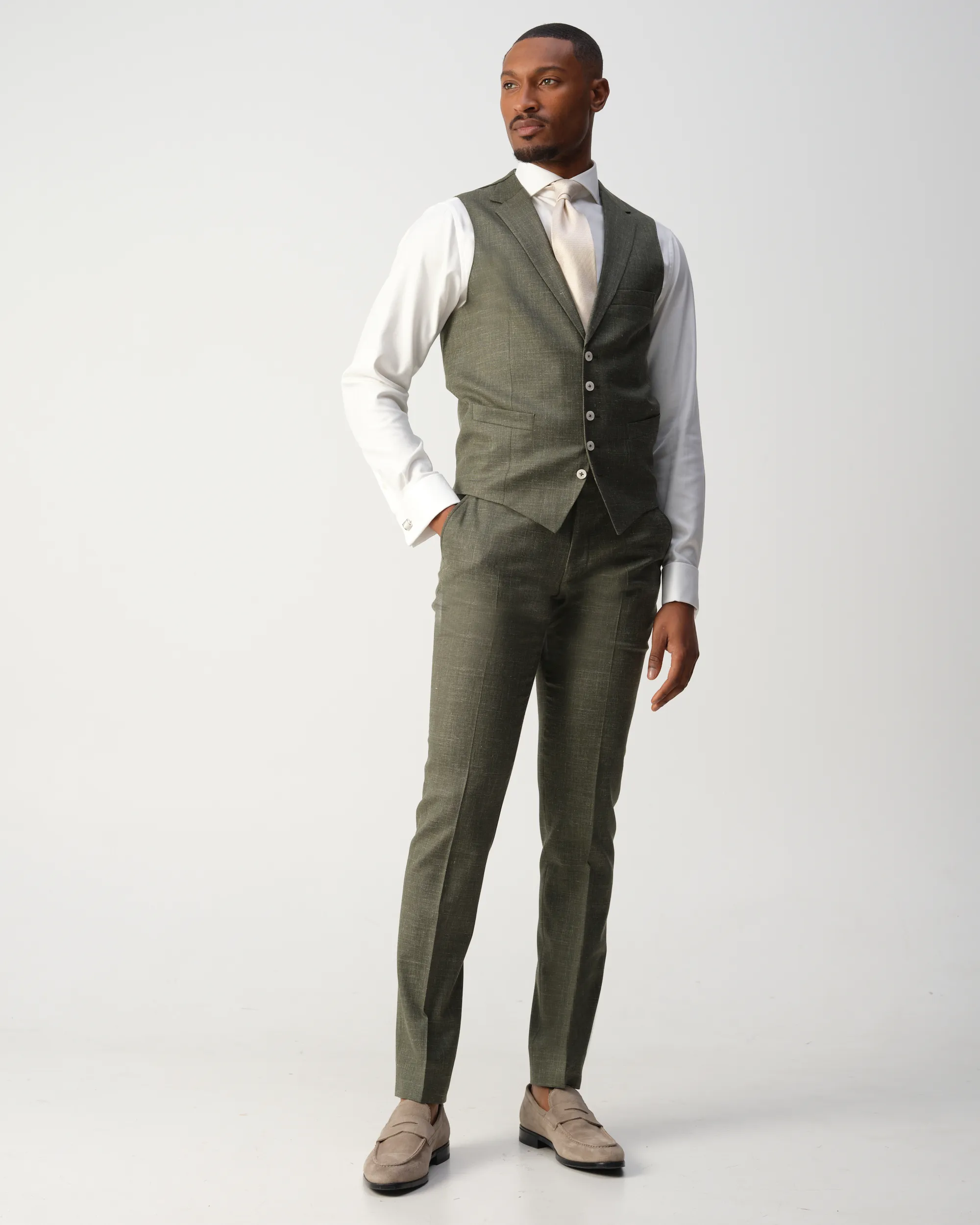 Vesper Ginsberg Gilet Groen uni 106756-001-46