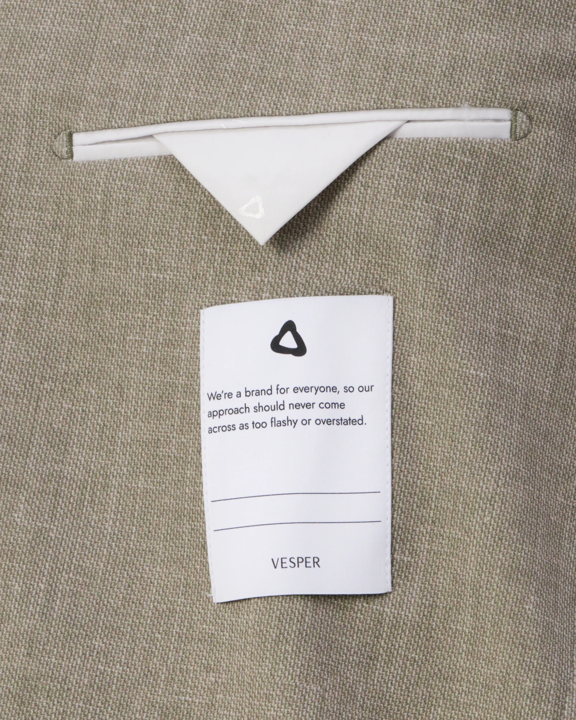 Vesper Sterling Colbert Groen uni 106761-002-25