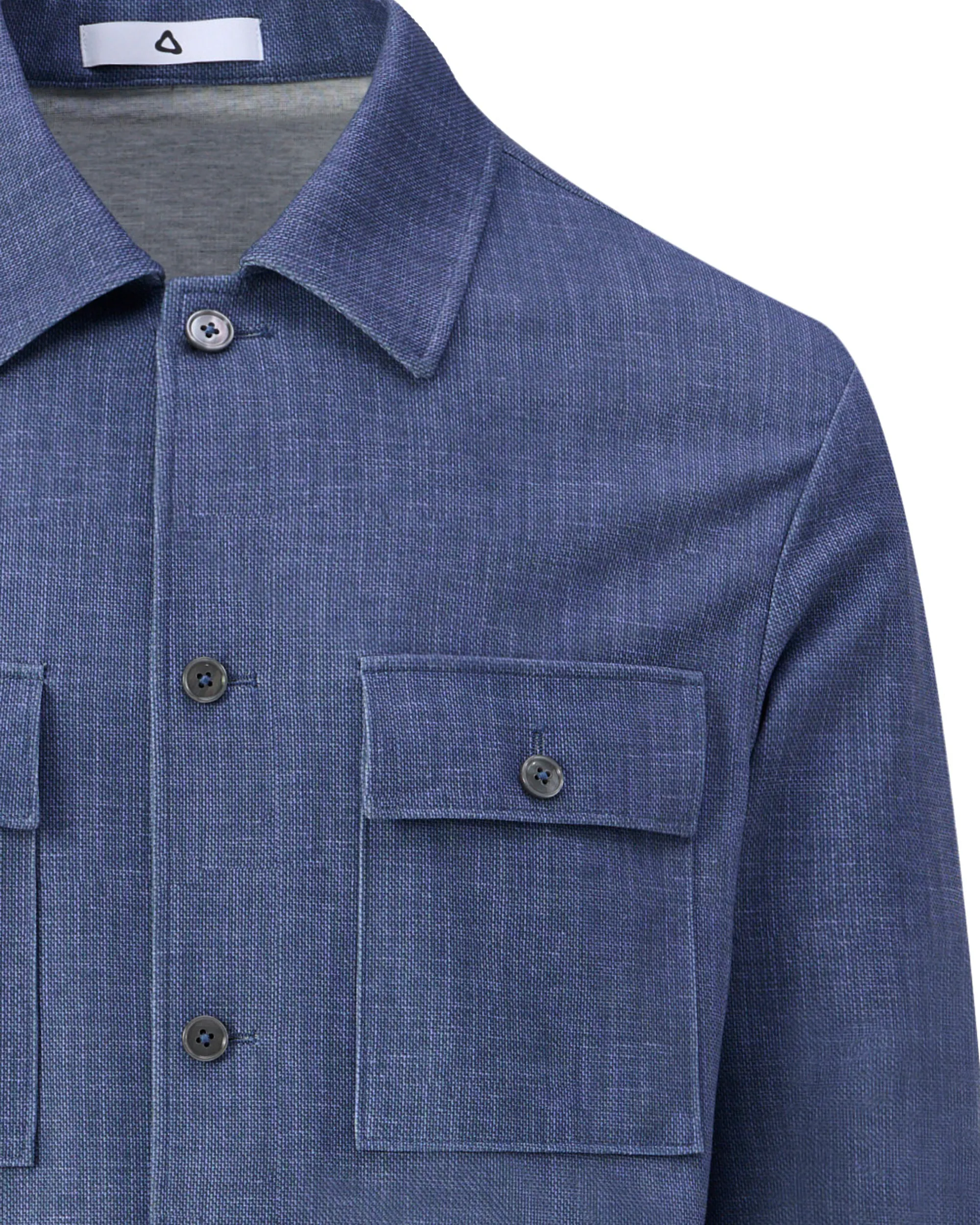 Vesper Pryce Overshirt Blauw uni 106762-001-46