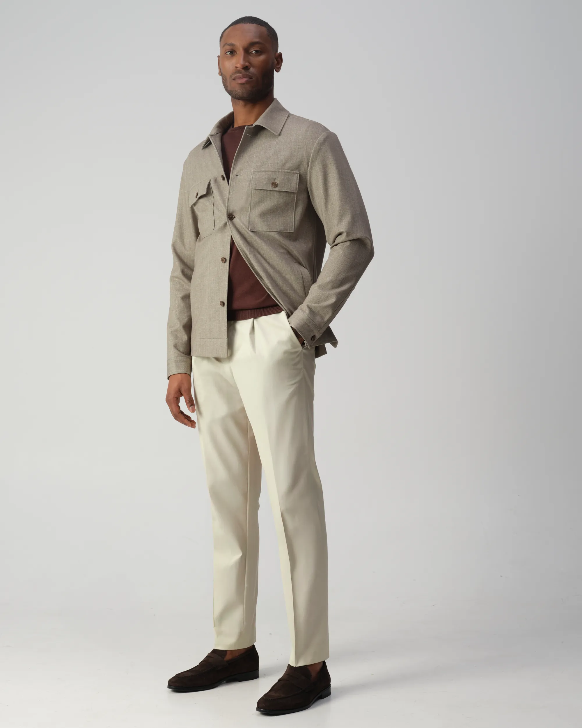 Vesper Pryce Overshirt Groen uni 106762-002-46