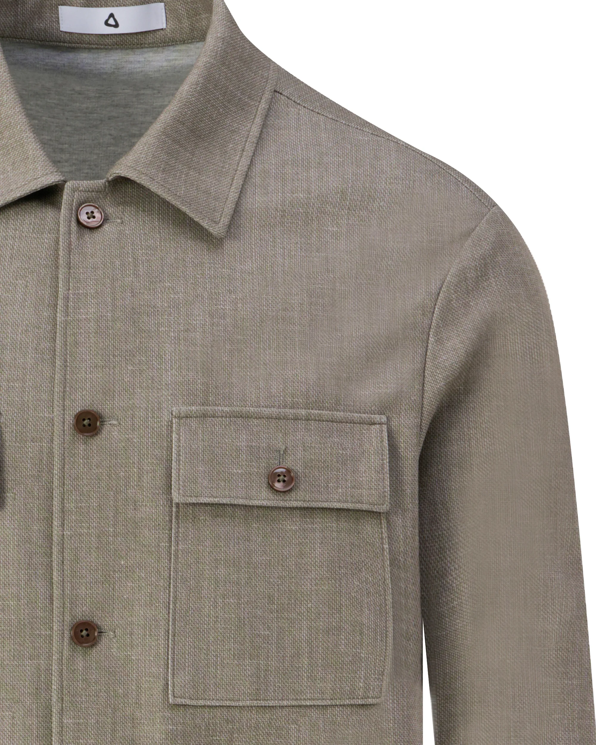 Vesper Pryce Overshirt Groen uni 106762-002-46