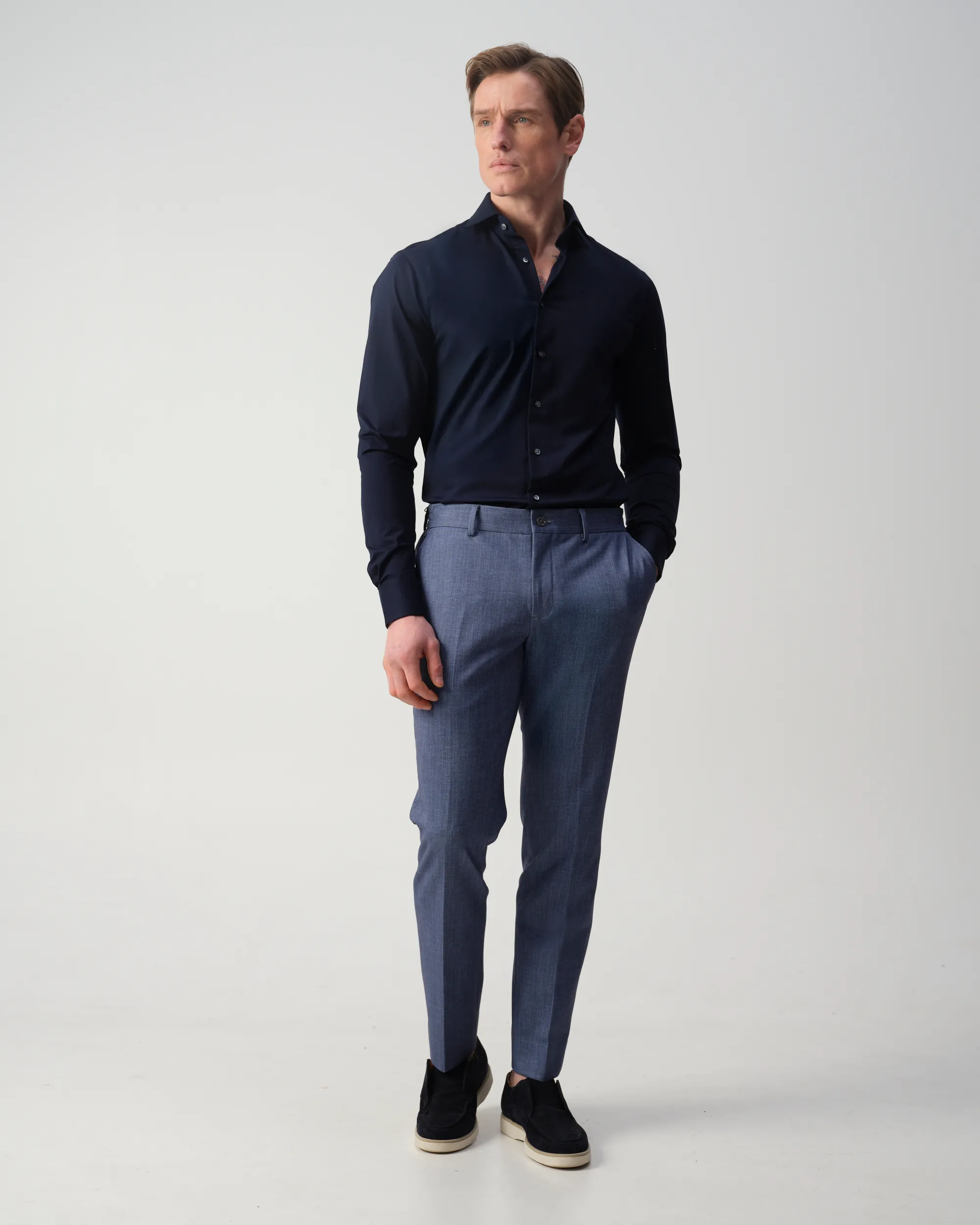 Vesper Cosgroove Pantalon Blauw uni 106763-001-46