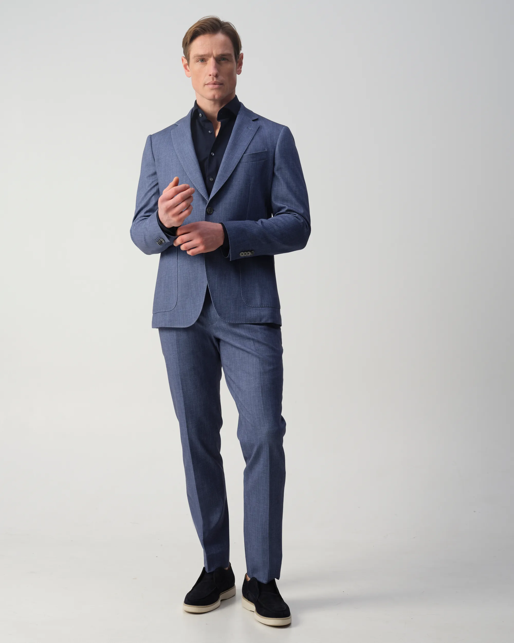 Vesper Cosgroove Pantalon Blauw uni 106763-001-46