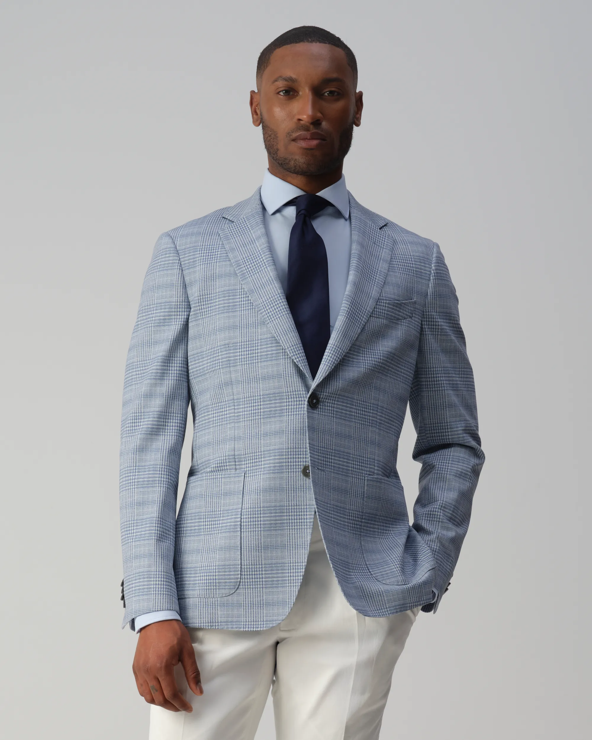 Vesper Sterling Colbert Blauw grote ruit 106764-001-46