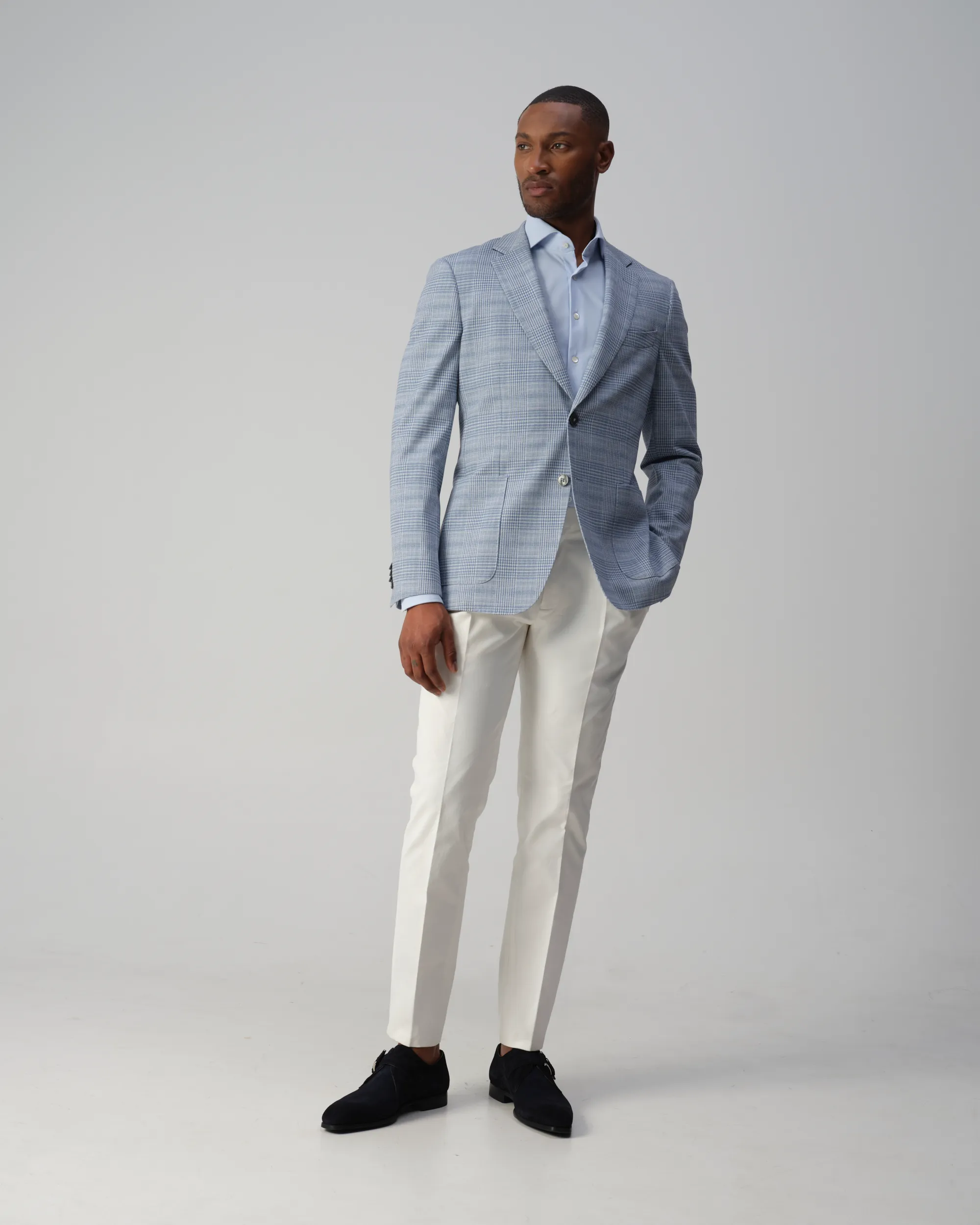 Vesper Sterling Colbert Blauw grote ruit 106764-001-46