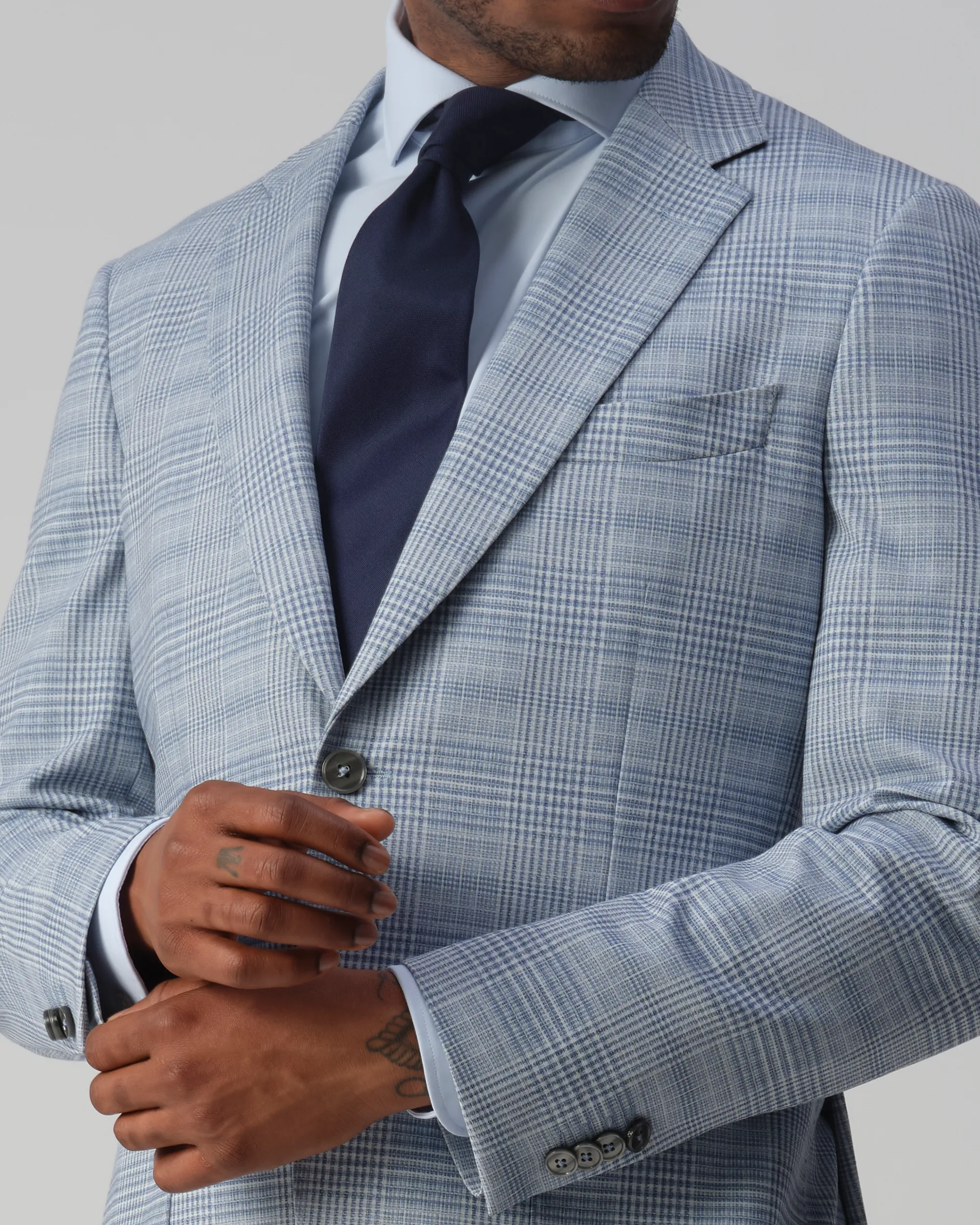 Vesper Sterling Colbert Blauw grote ruit 106764-001-46