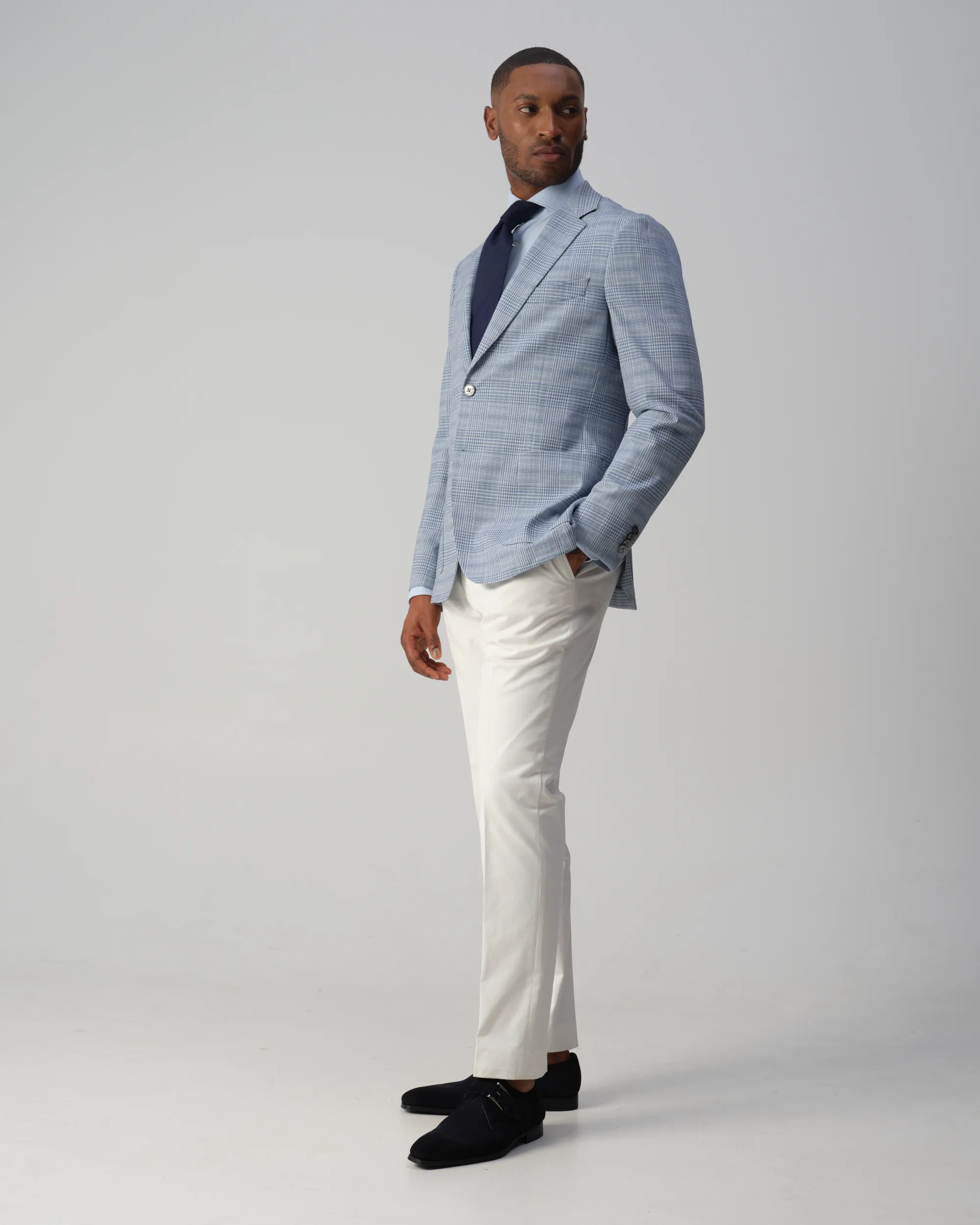 Vesper Sterling Colbert Blauw grote ruit 106764-001-46