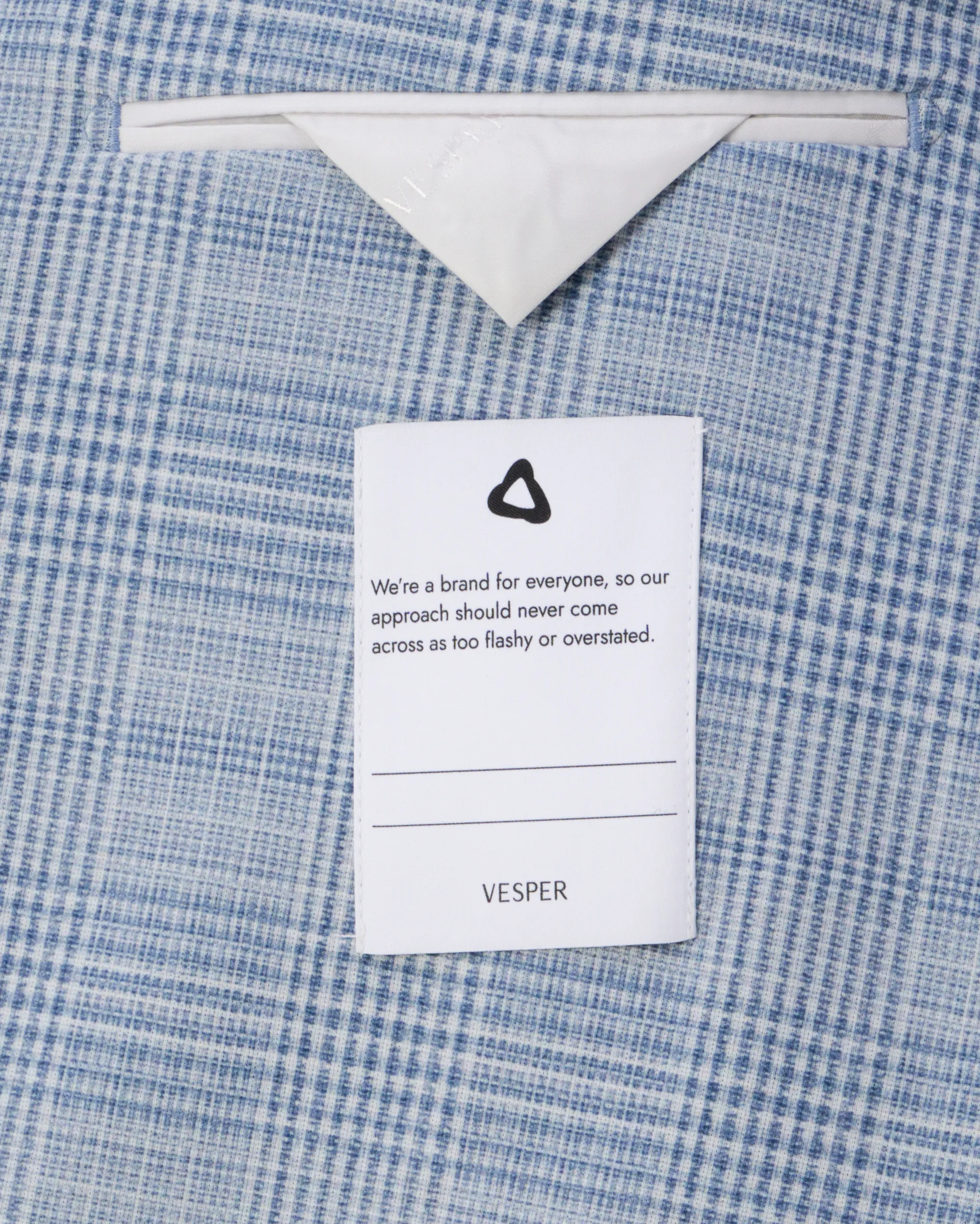 Vesper Sterling Colbert Blauw grote ruit 106764-001-46