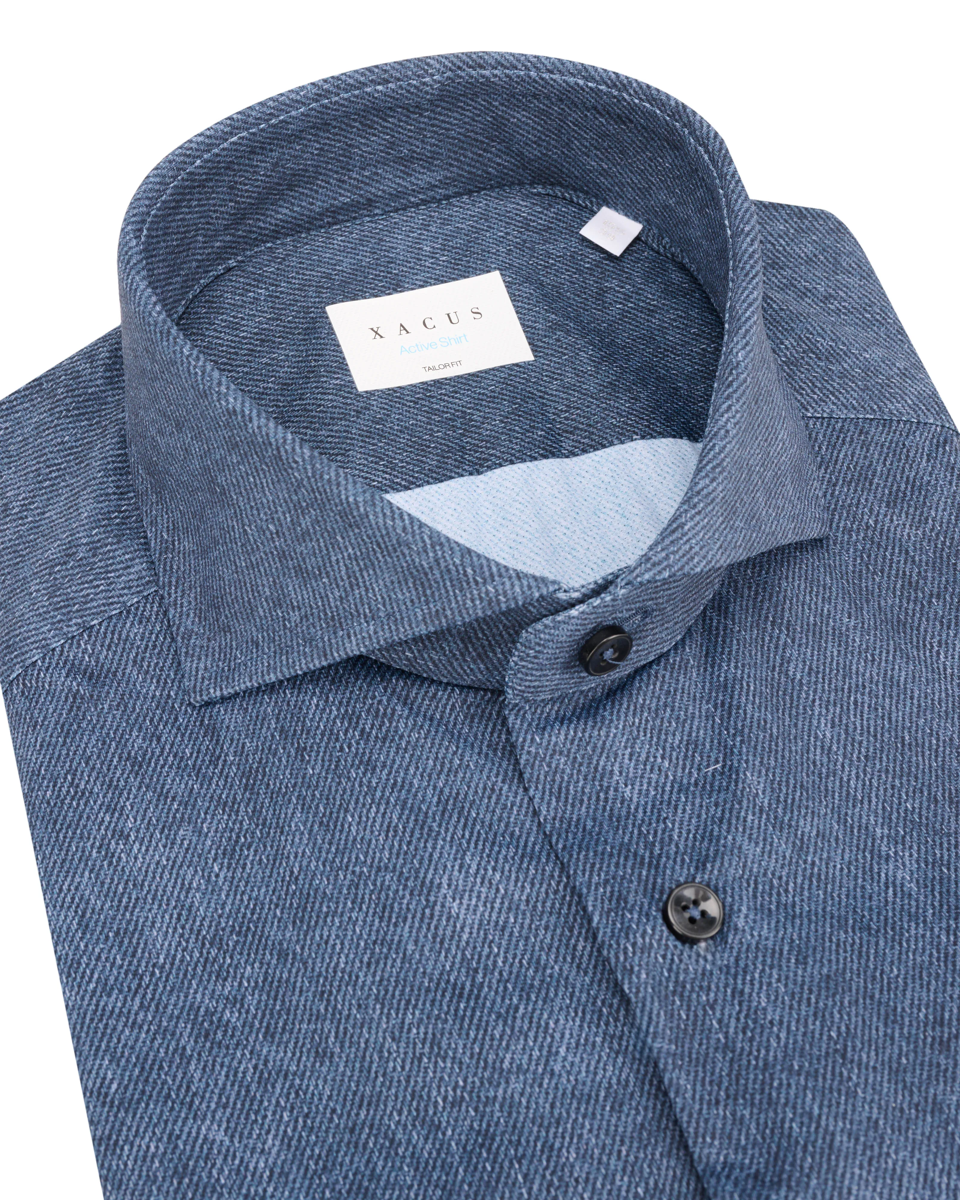 Xacus Overhemd LM Blauw 106768-001-39