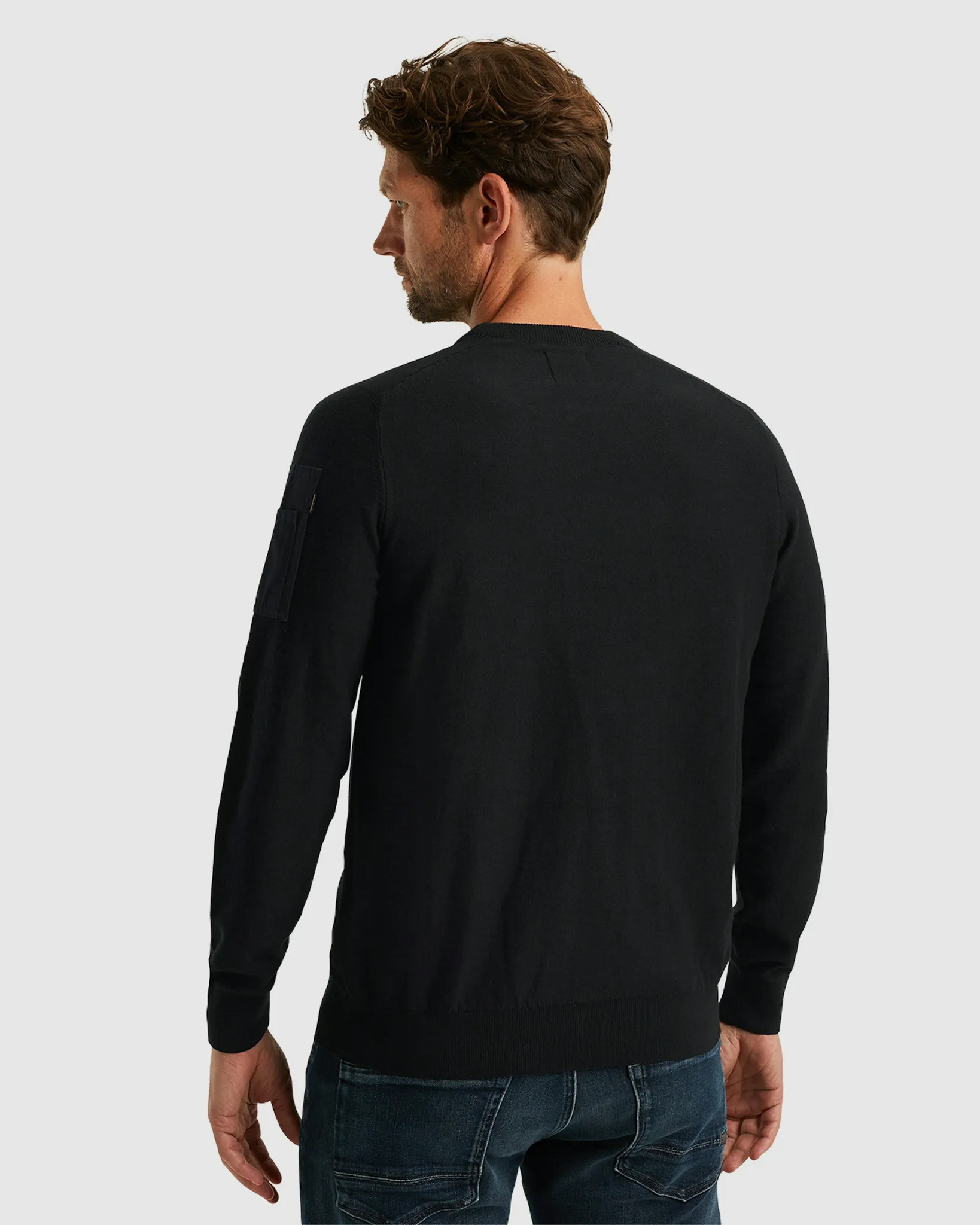 PME Legend Trui ronde hals Zwart 106911-001-L