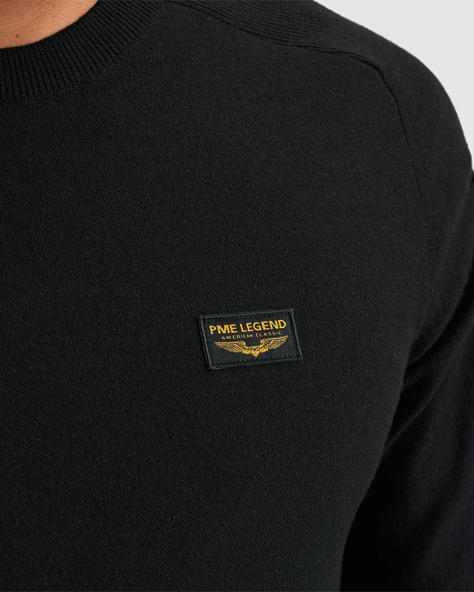 PME Legend Trui ronde hals Zwart 106911-001-L