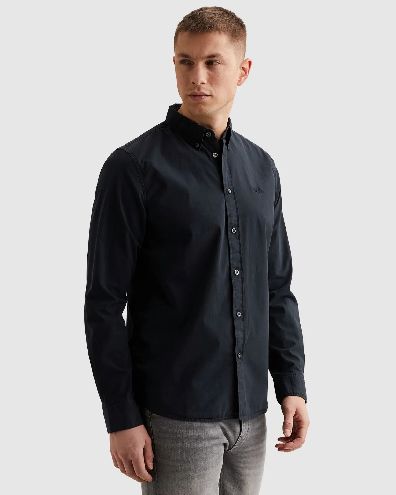 PME Legend Casual Overhemd LM Blauw 106913-001-L