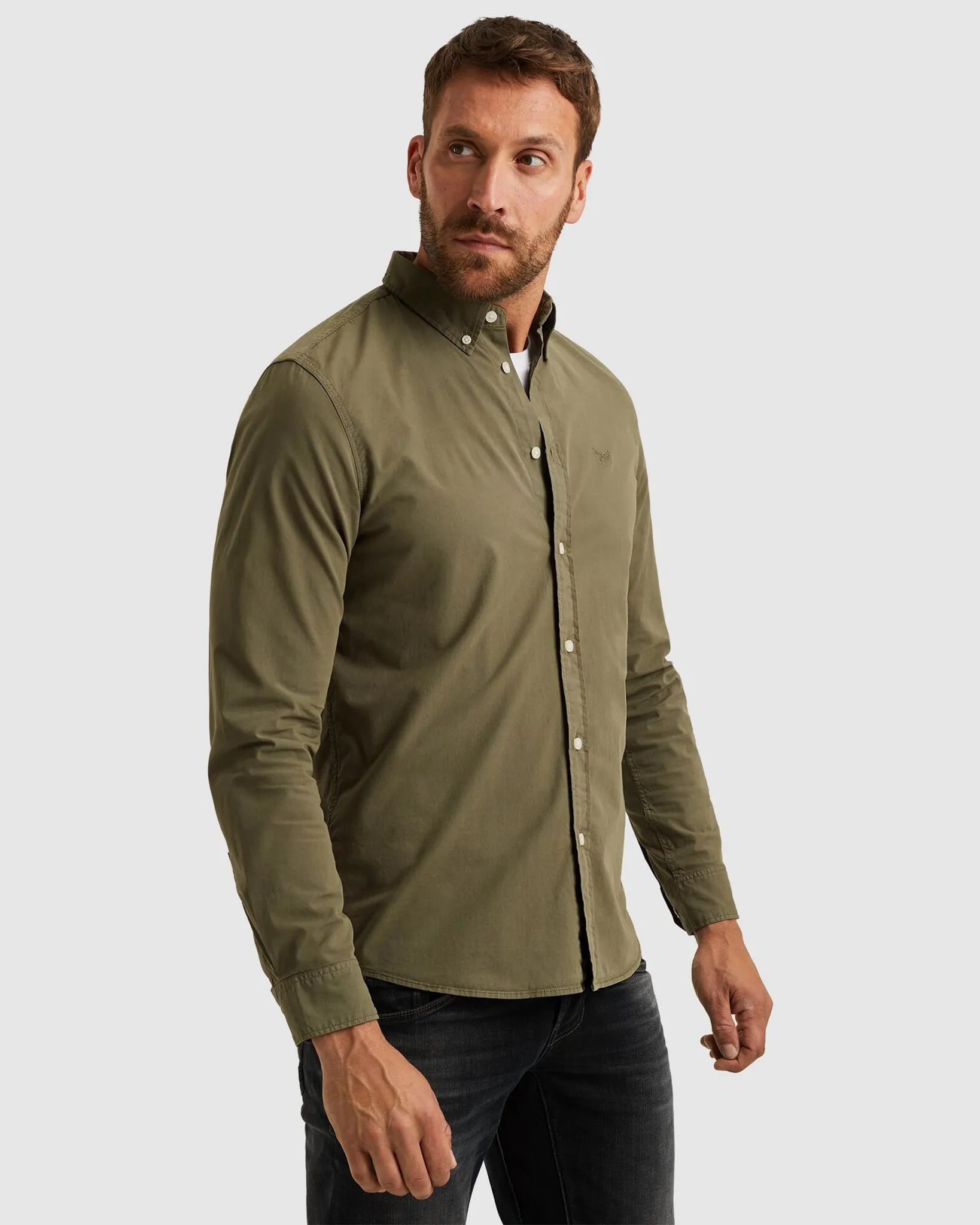 PME Legend Casual Overhemd LM Groen 106914-001-M