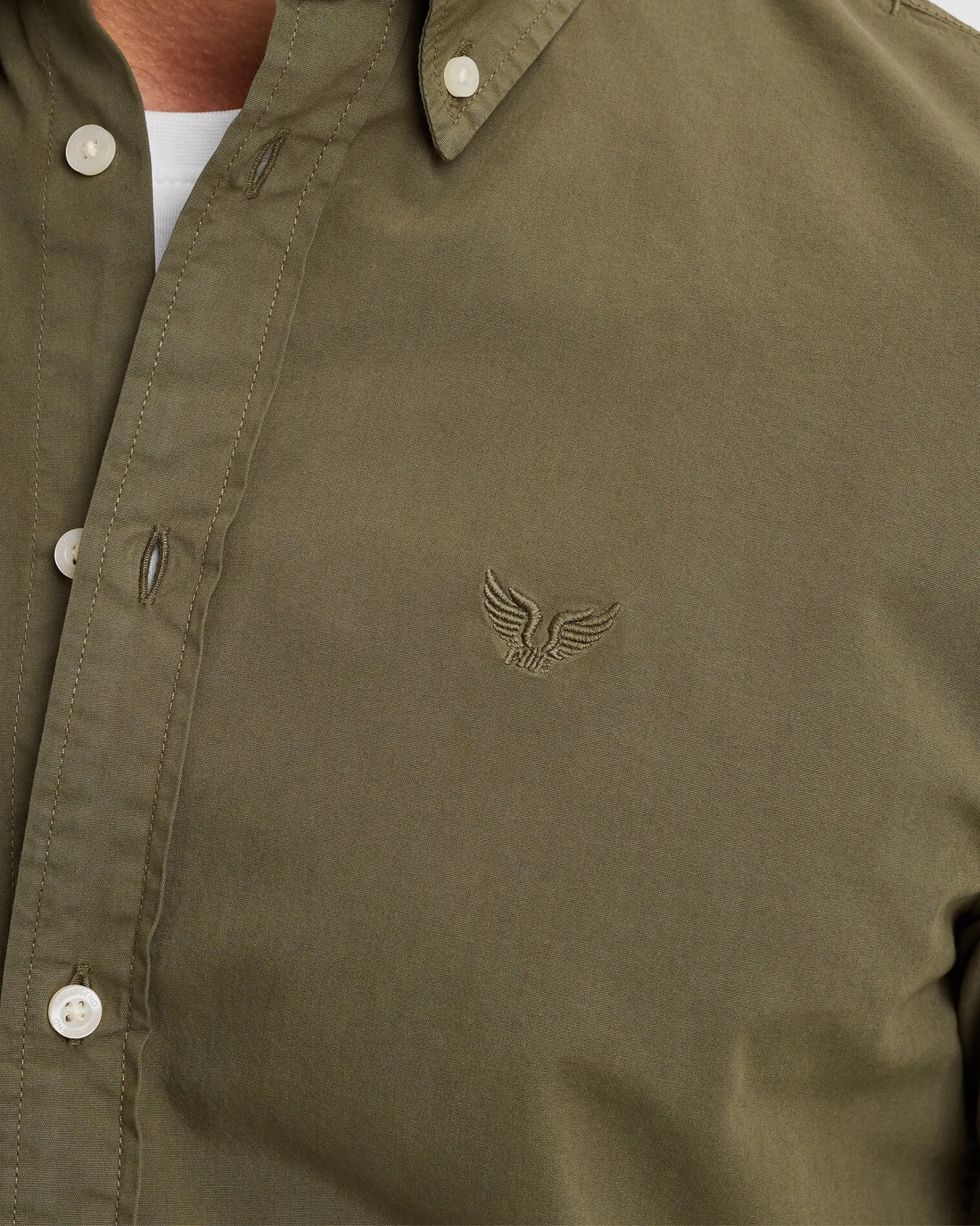 PME Legend Casual Overhemd LM Groen 106914-001-M