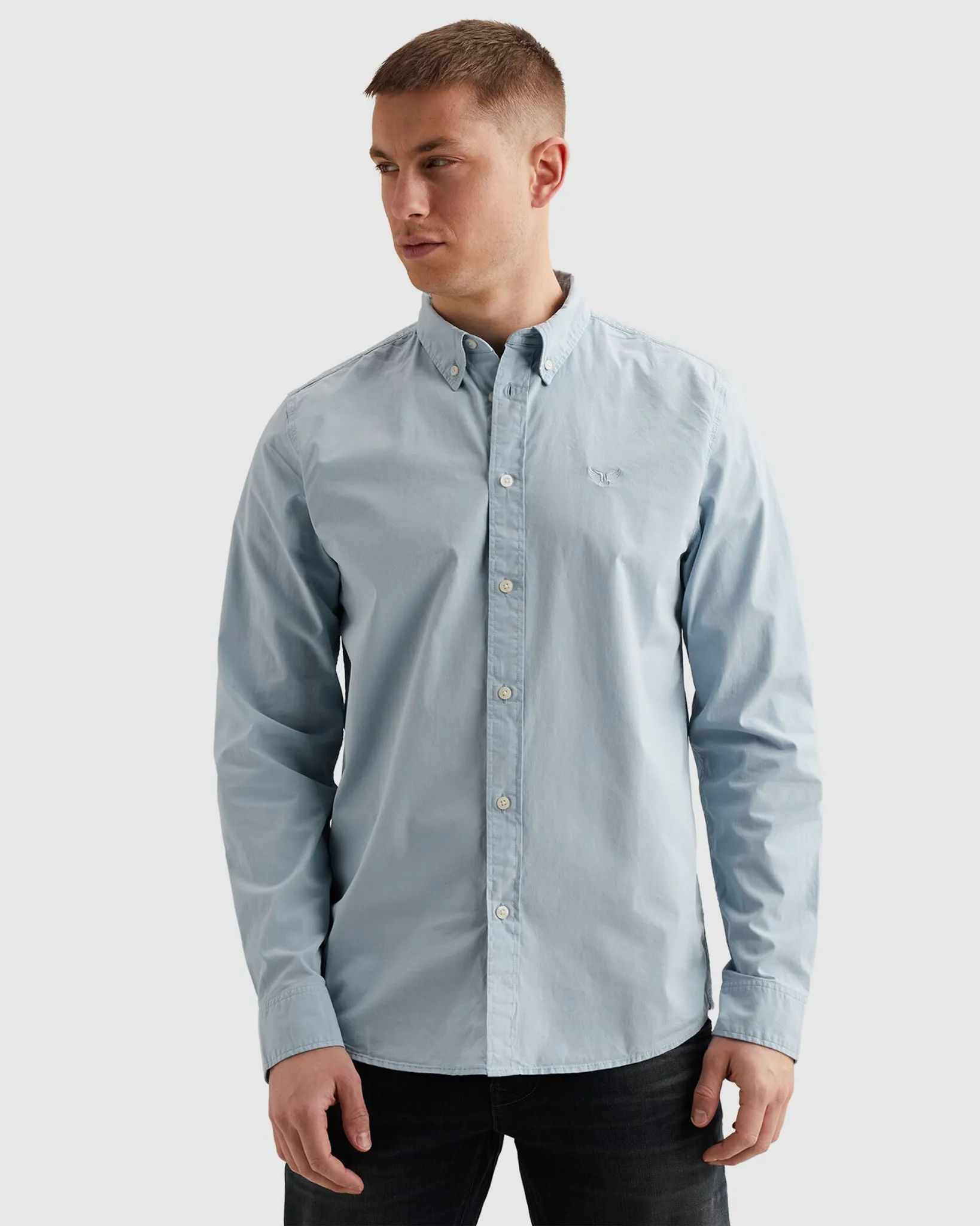 PME Legend Casual Overhemd LM Blauw 106915-001-L