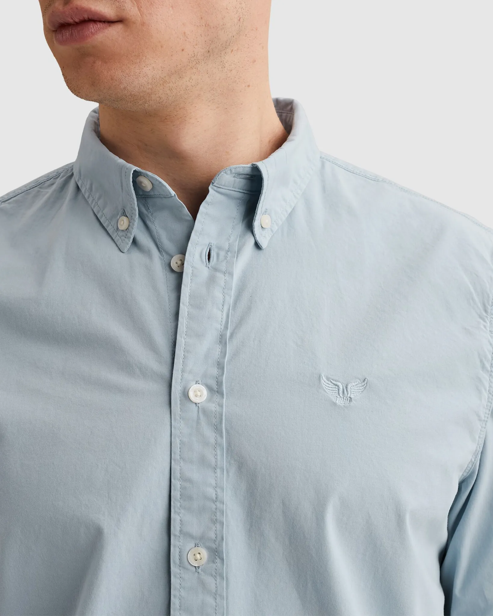 PME Legend Casual Overhemd LM Blauw 106915-001-L