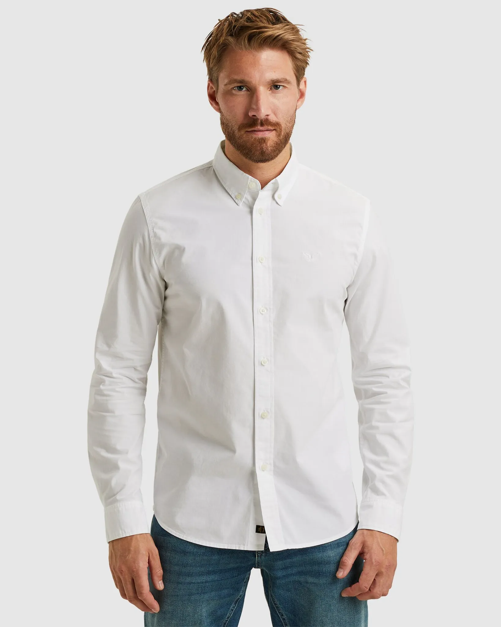 PME Legend Casual Overhemd LM Wit 106916-001-L