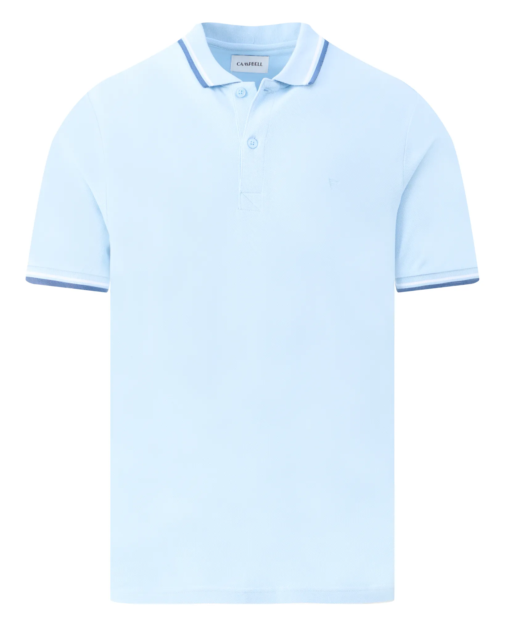 Campbell Polo Korte mouw Chambray Blue 106926-003-L
